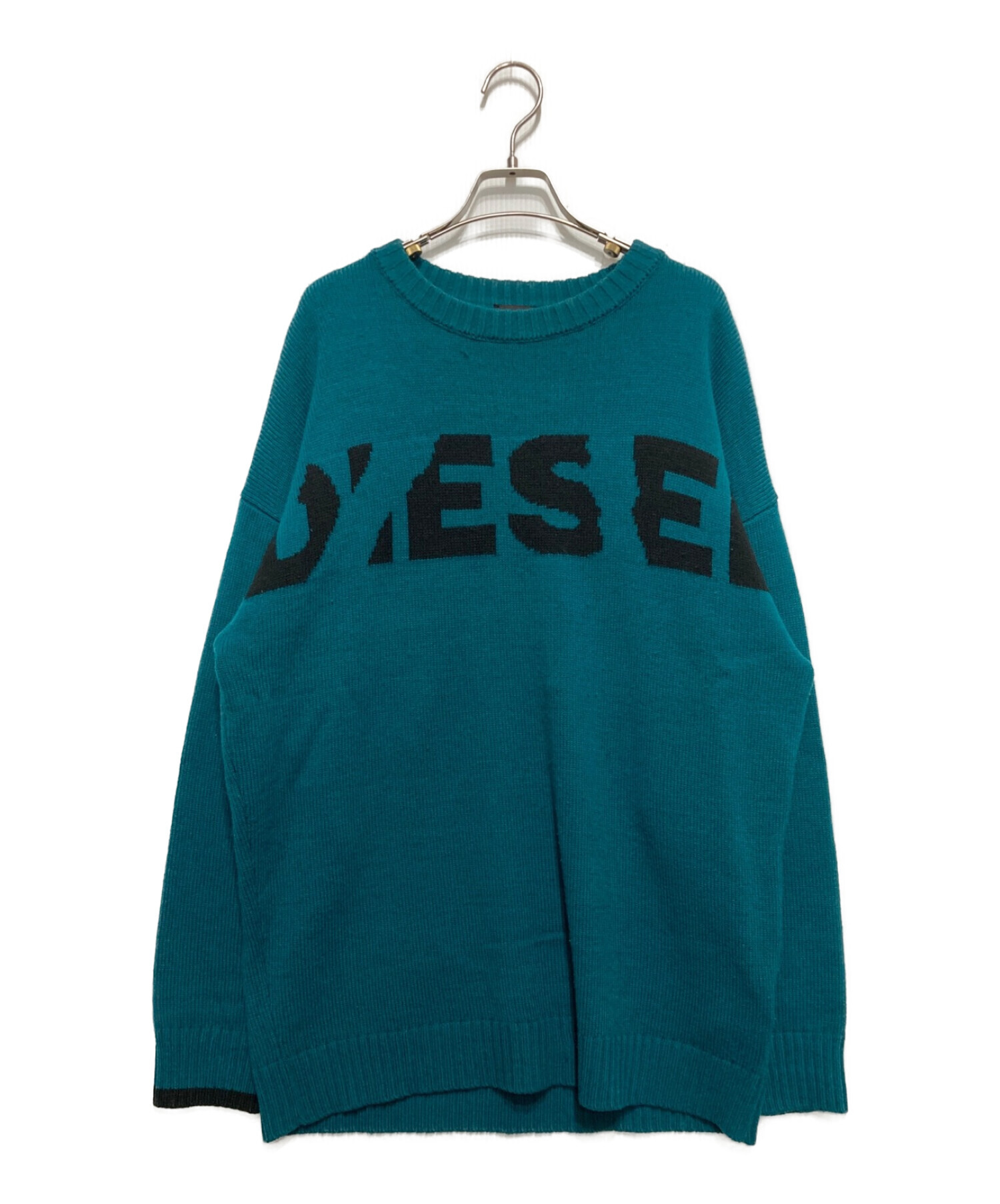 中古・古着通販】DIESEL (ディーゼル) ロゴニット グリーン サイズ