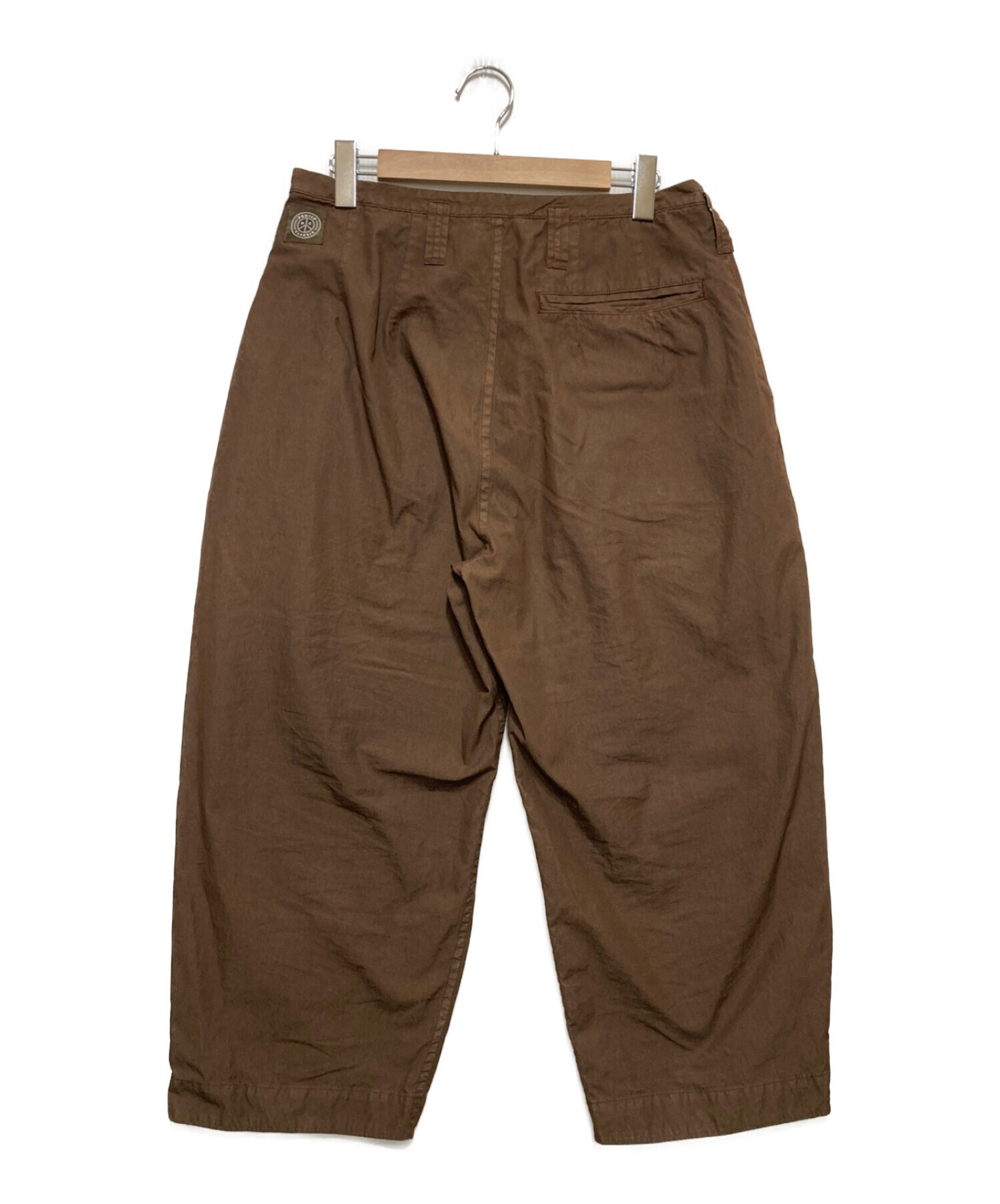 Porter Classic (ポータークラシック) POPLIN BEBOP PANTS ブラウン サイズ:M