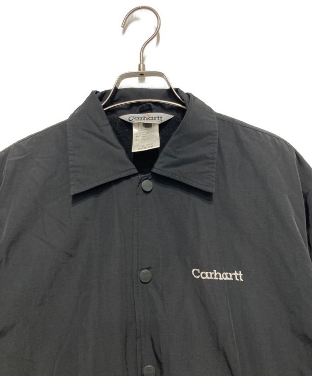 CarHartt (カーハート) ロゴ刺繍コーチジャケット ブラック サイズ:Ⅿ