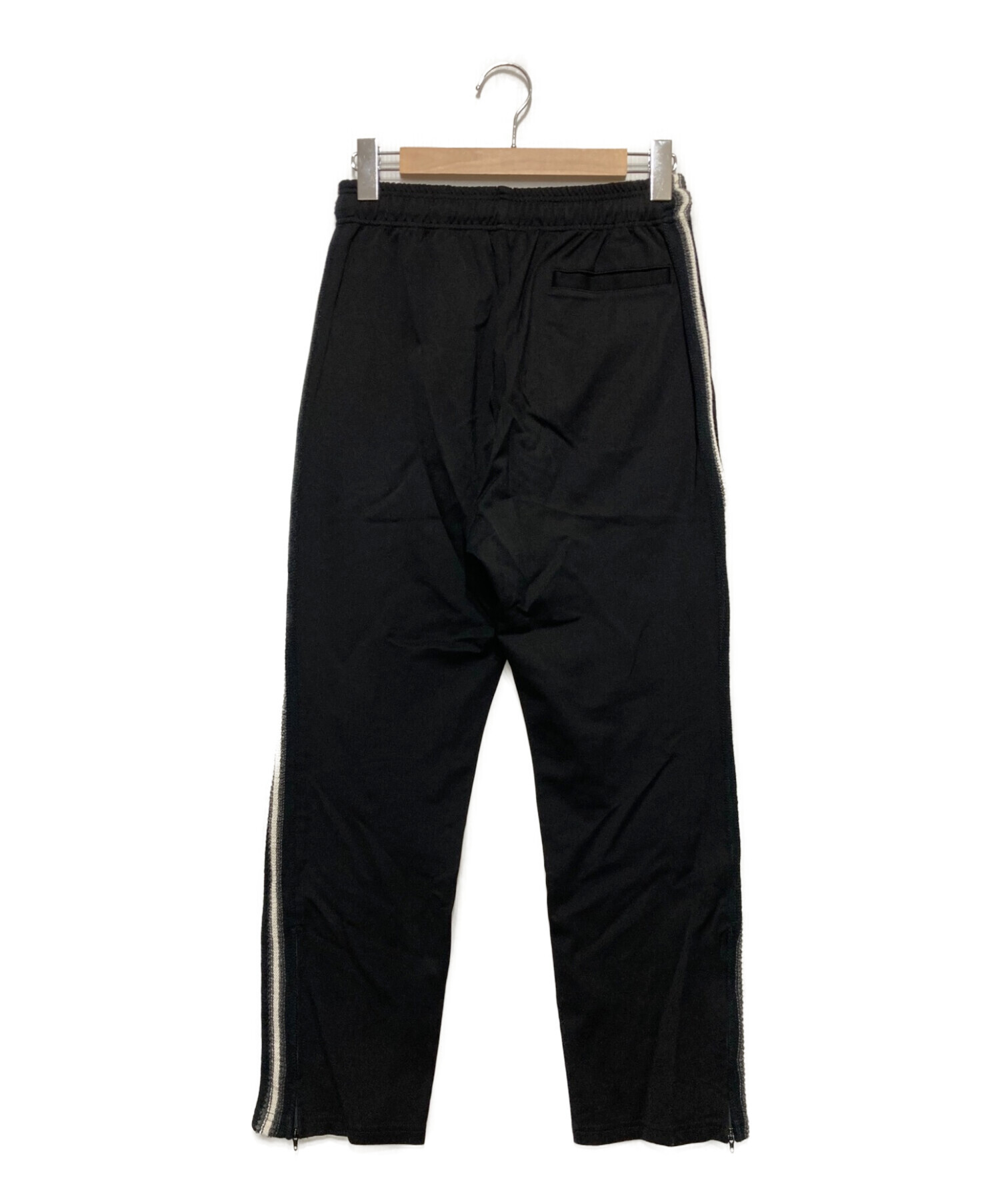 YOKE KNIT LINE TAPE TRACK PANTS BLACK S-