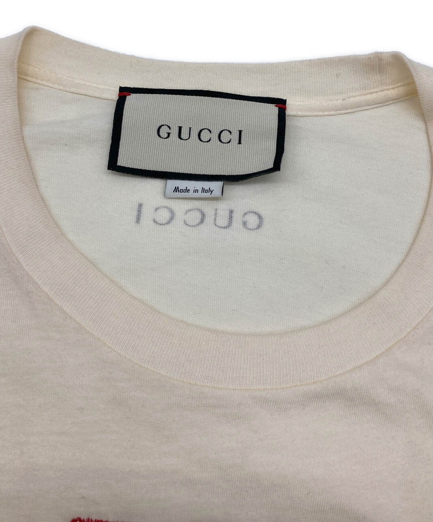 中古・古着通販】GUCCI (グッチ) スパンコール刺繍Tシャツ グレー