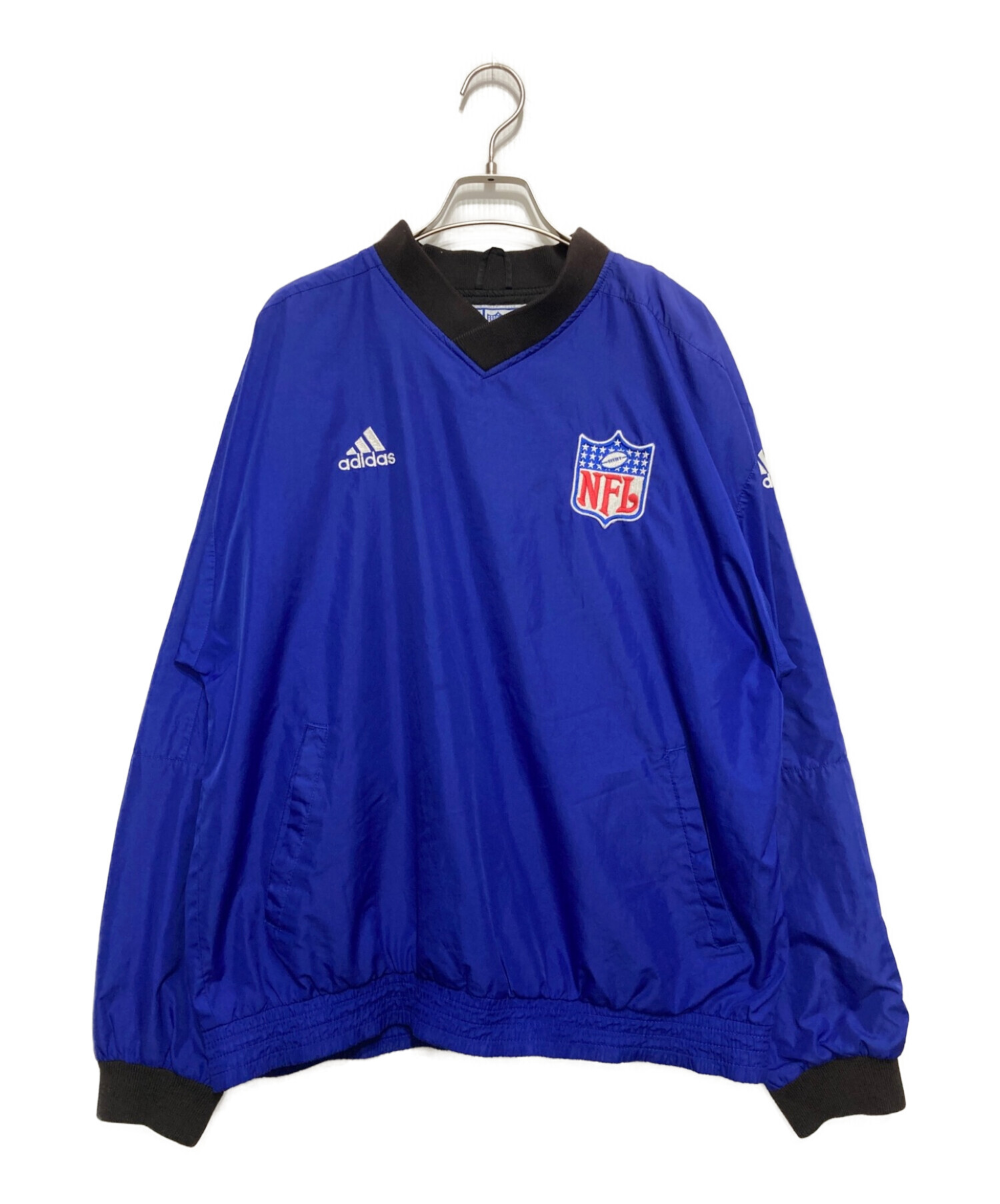 中古・古着通販】adidas (アディダス) ナイロンプルオーバー ネイビー