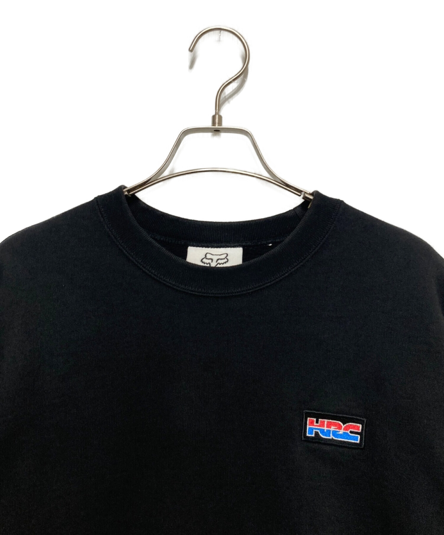 送込 Supreme/Honda/Fox Racing Crewneck 黒　S