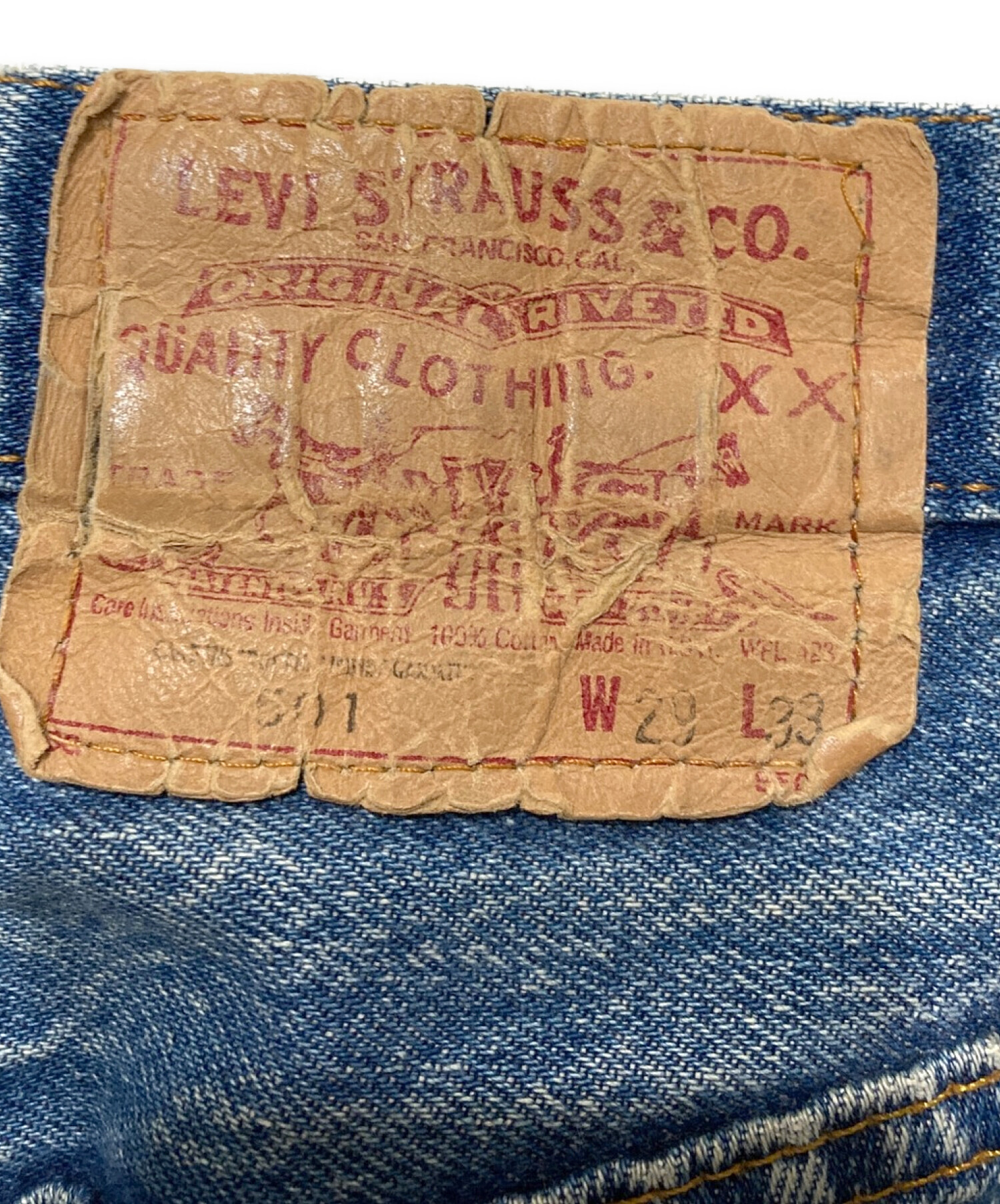 中古・古着通販】LEVI'S (リーバイス) 501デニムパンツ インディゴ