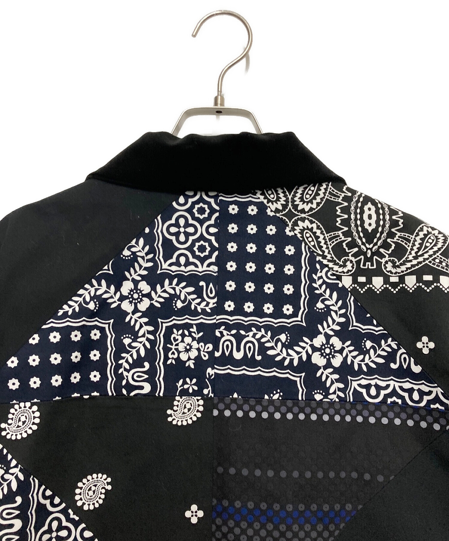 中古・古着通販】sacai (サカイ) ARCHIVE PRINT MIX BLOUSON ブラック