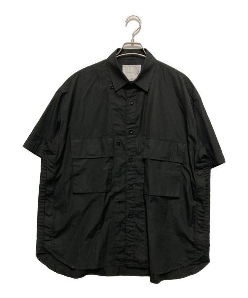Sacai サカイ 半袖シャツ ツインポケット short sleeved poplin shirt サイズ 3 23-03009M 美品  55604