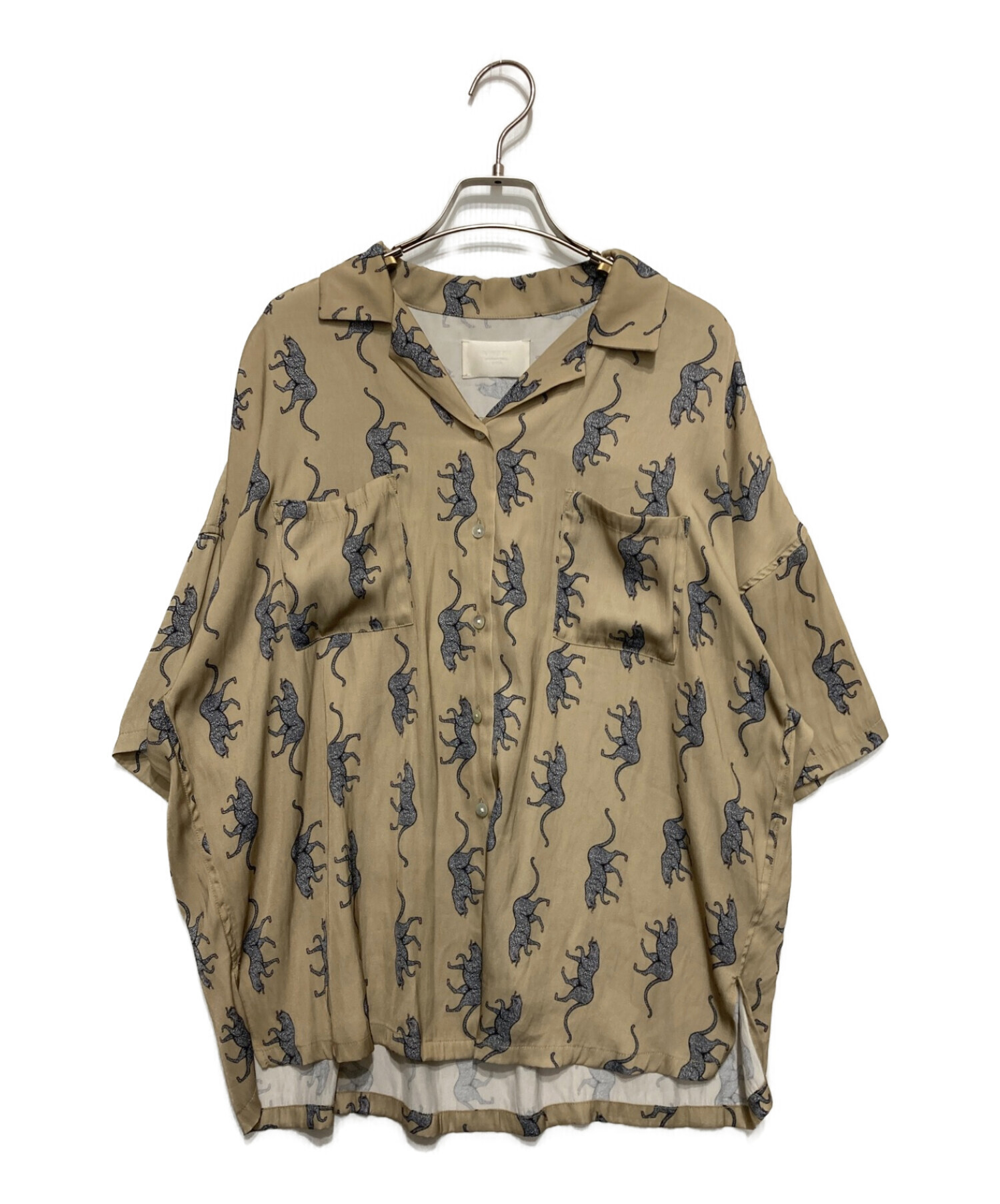 中古・古着通販】Ameri (アメリ) MEDI FULL CHEETAH ALOHA SHIRT