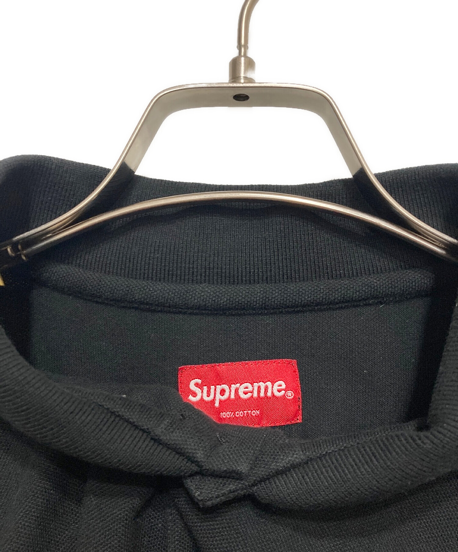 SUPREME (シュプリーム) S logo polo shirt ブラック サイズ:L