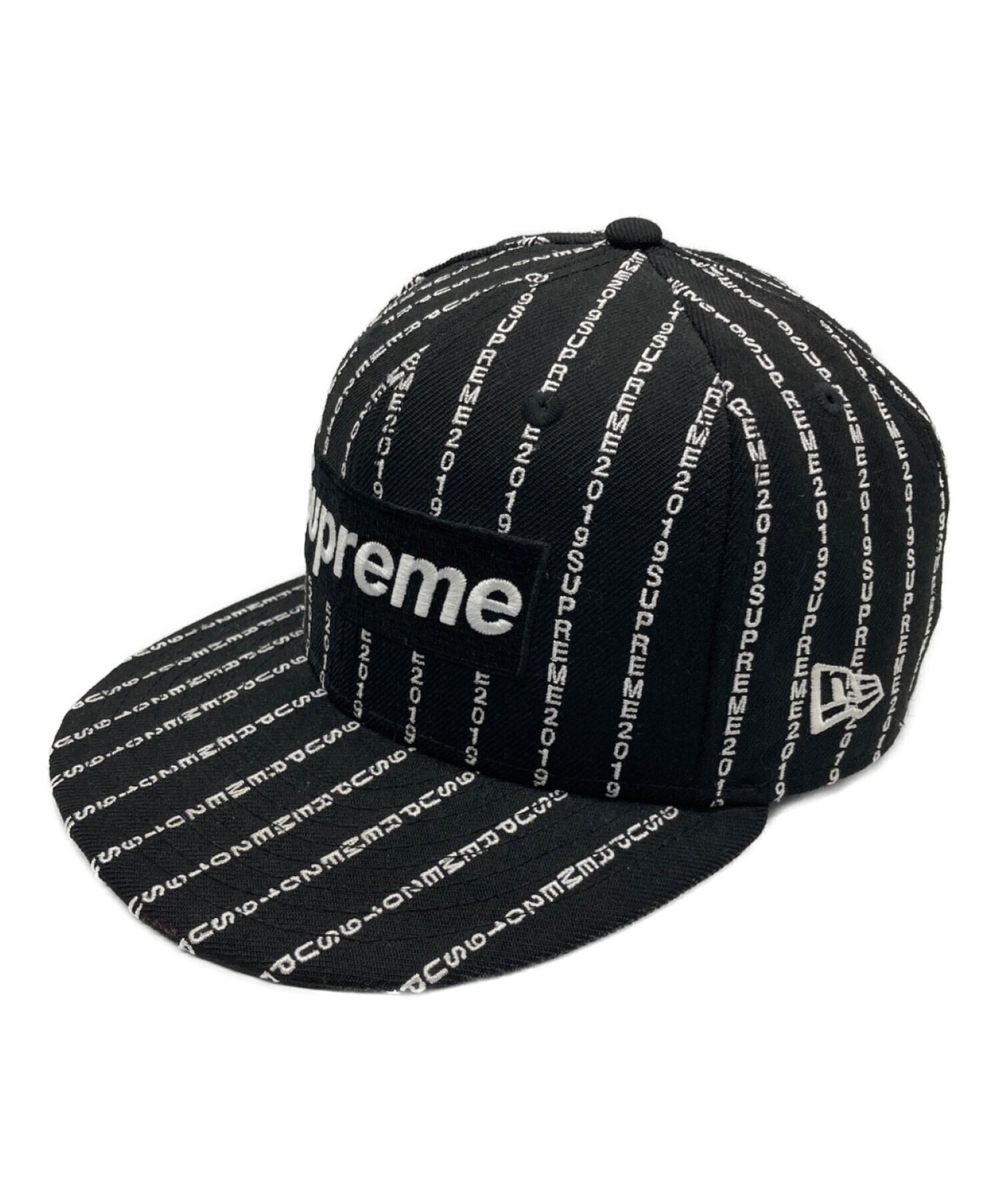 シュプリーム ニューエラ Supreme Text Stripe New Era帽子