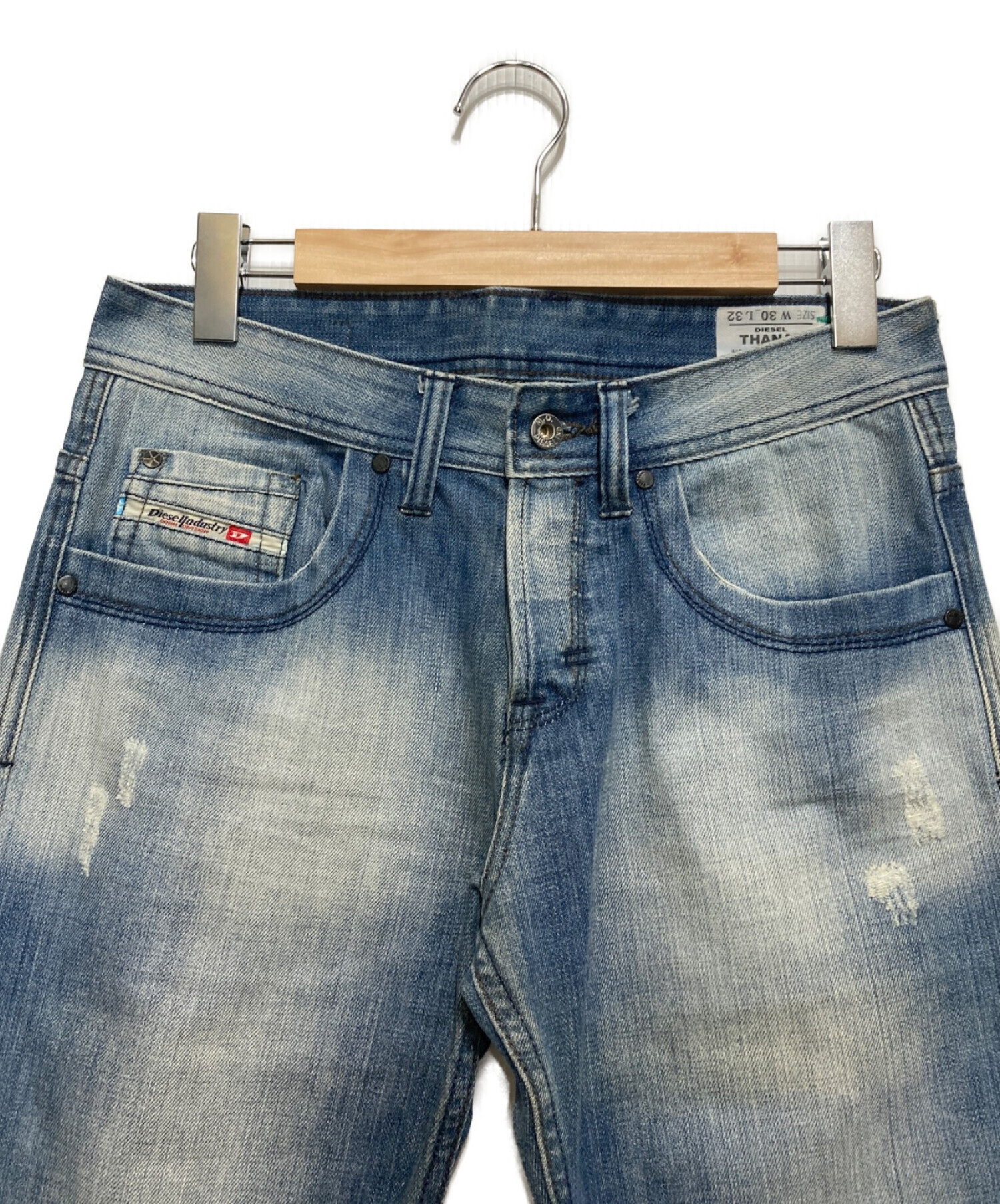 中古・古着通販】DIESEL (ディーゼル) ダメージ加工デニムパンツ インディゴ サイズ:SIZE 30｜ブランド・古着通販  トレファク公式【TREFAC FASHION】スマホサイト