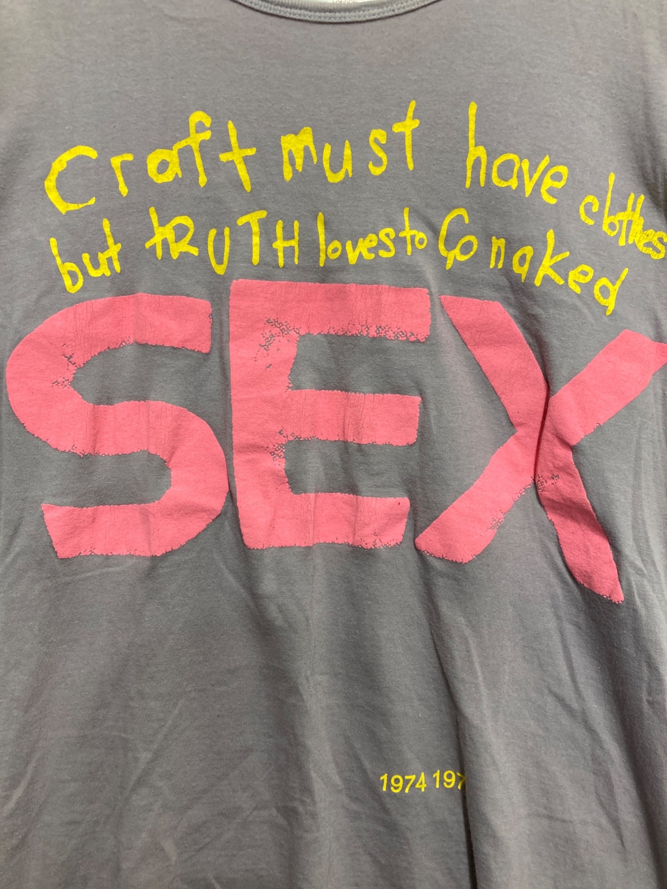 Vivienne Westwood (ヴィヴィアンウエストウッド) SEXプリントTシャツ パープル サイズ:Ⅿ