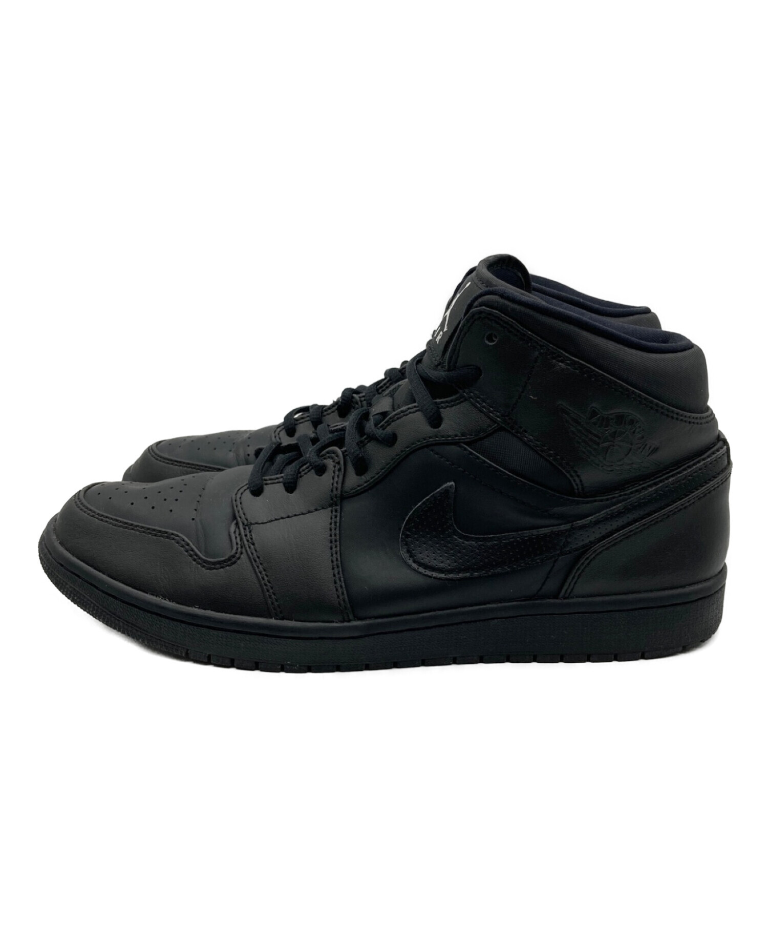 NIKE (ナイキ) AIR JORDAN 1 MID BLACK ブラック サイズ:29㎝