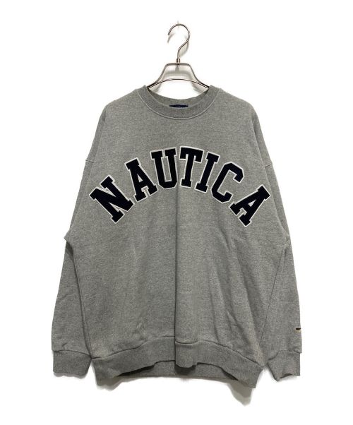 中古・古着通販】NAUTICA (ノーティカ) ロゴ刺繍スウェット グレー