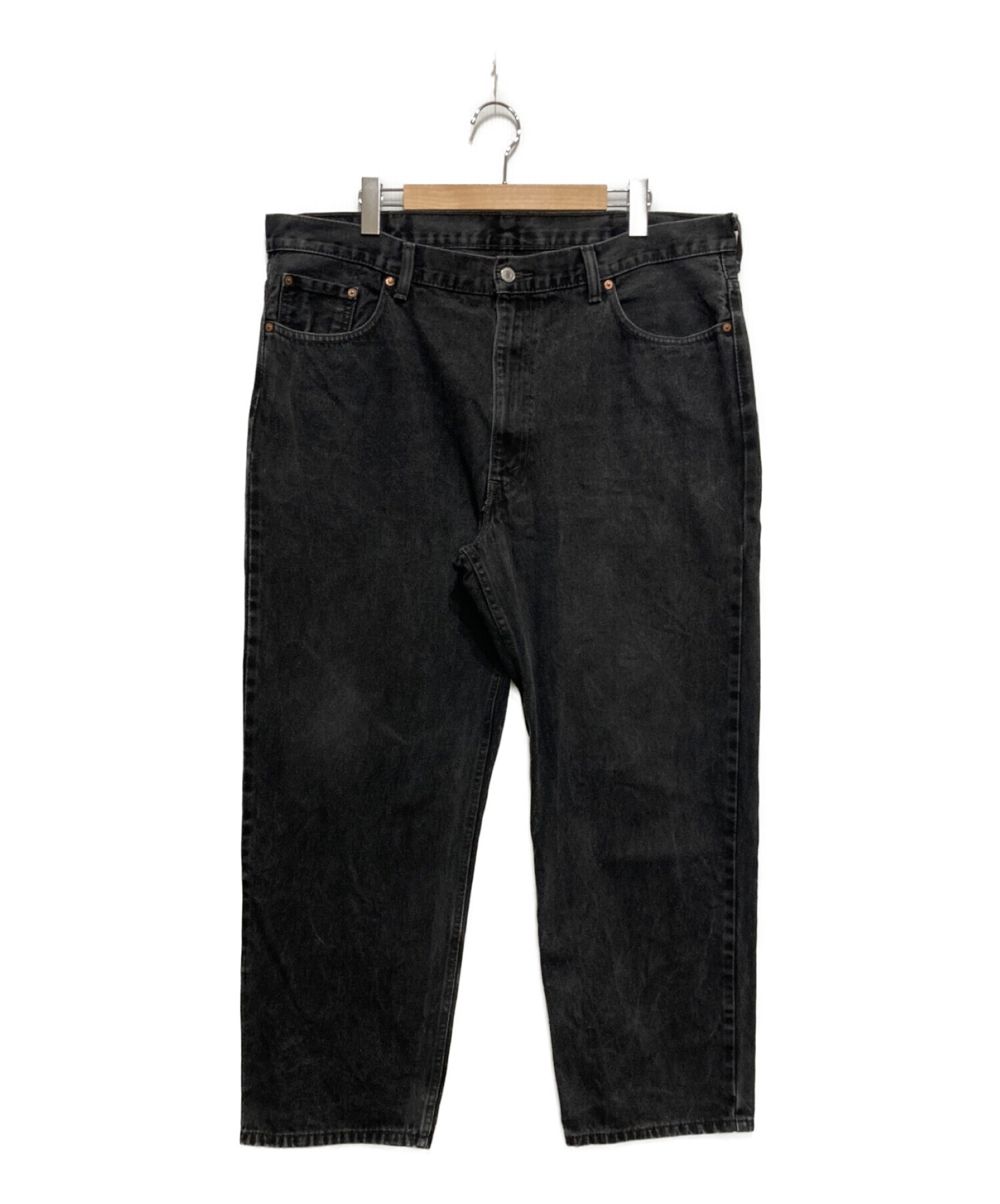 W36 リーバイス550 Levi's ブラックデニム ワイド 黒 7154 - パンツ