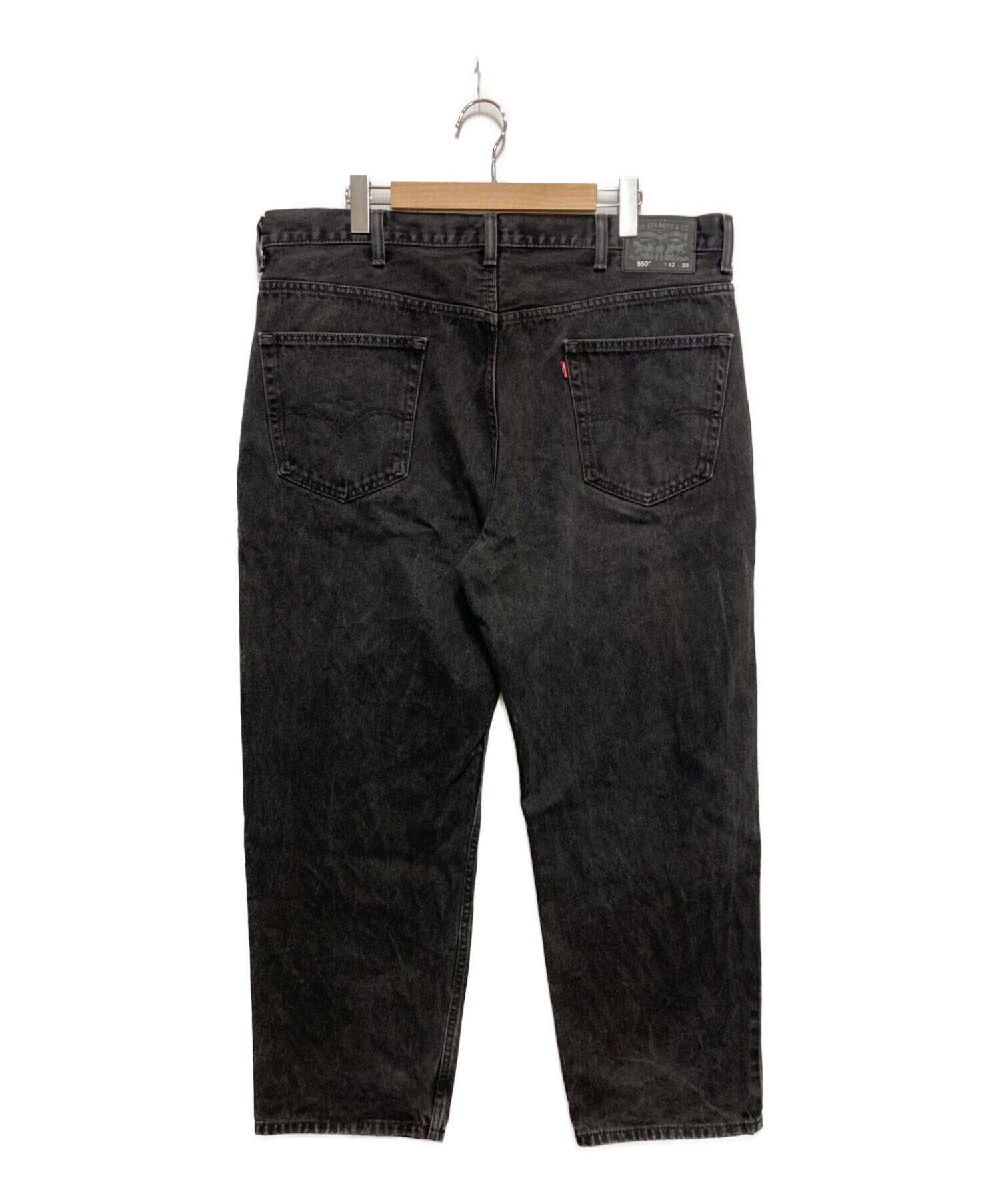 LEVI'S (リーバイス) 550ブラック ワイド バギーデニム ブラック サイズ:SIZE 42