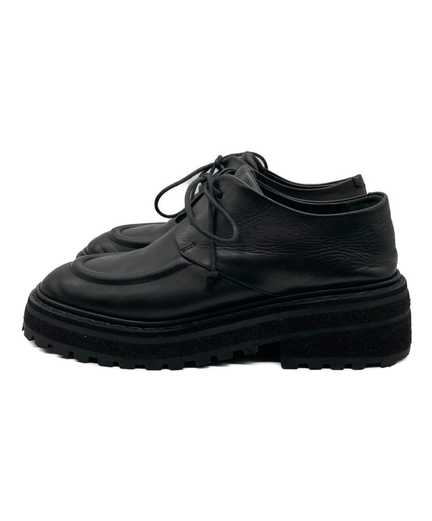 中古・古着通販】marsell (マルセル) Black Lace-Up Shoes ブラック