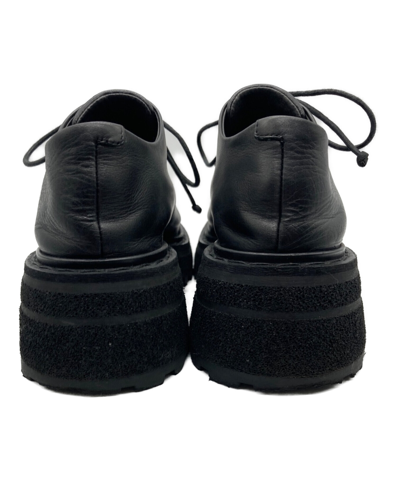 中古・古着通販】marsell (マルセル) Black Lace-Up Shoes ブラック