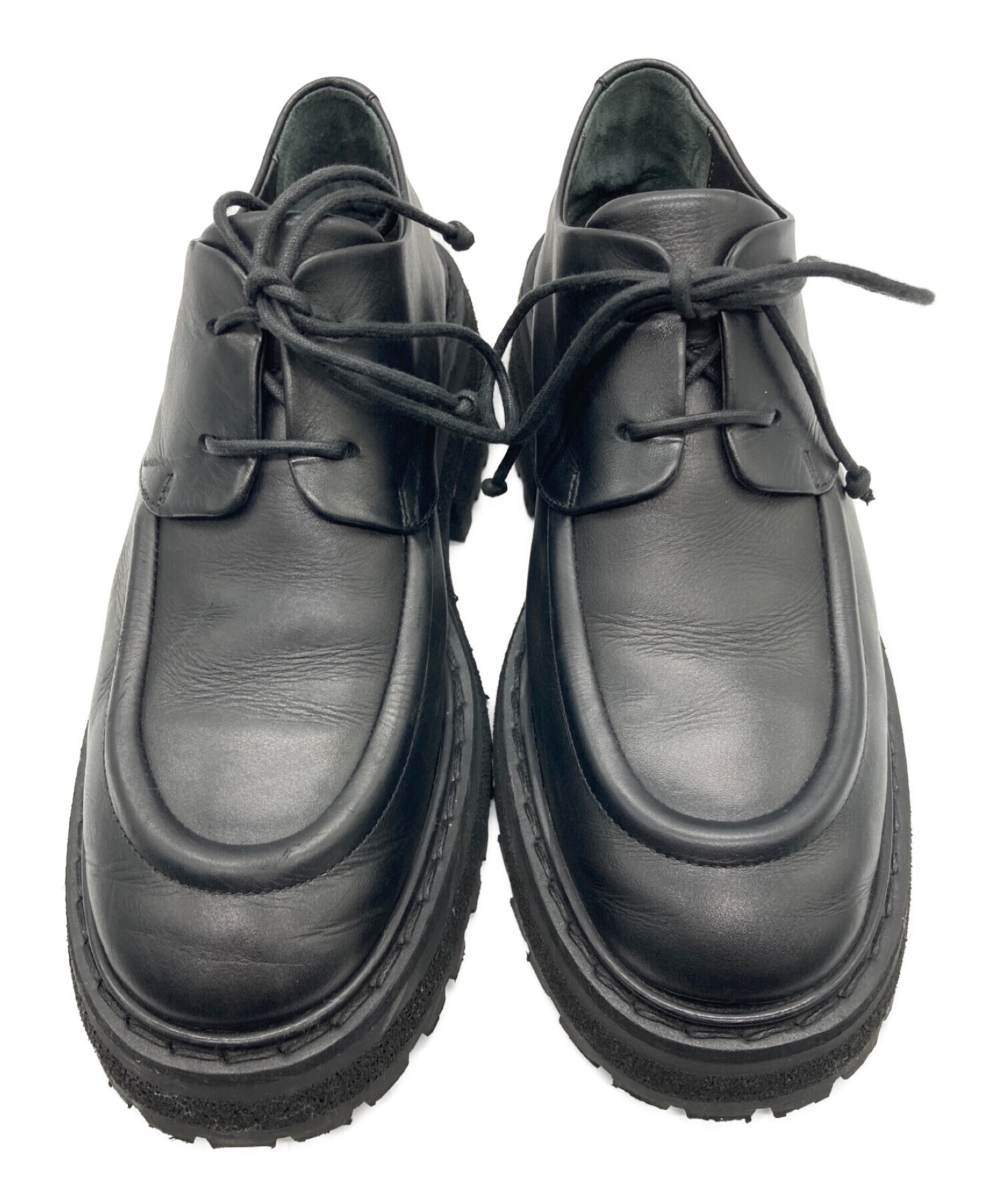 中古・古着通販】marsell (マルセル) Black Lace-Up Shoes ブラック