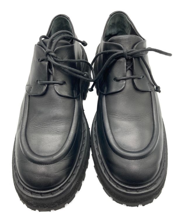marsell (マルセル) Black Lace-Up Shoes ブラック サイズ:SIZE38.5