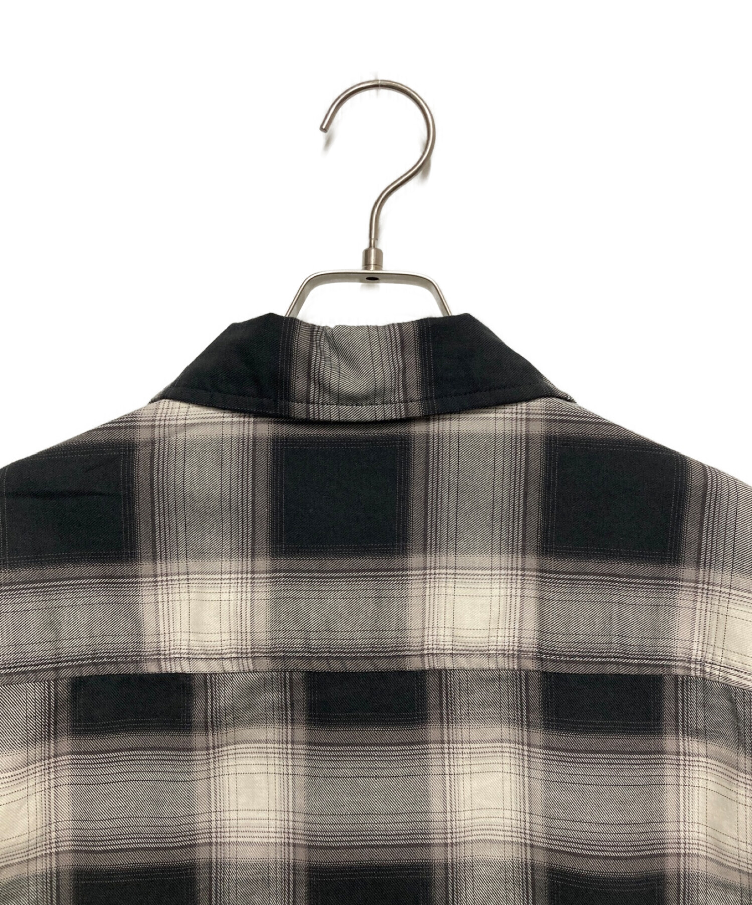 中古・古着通販】HUF (ハフ) SUN GUY HOMBRE PLAID L/S SHIRT ブラック