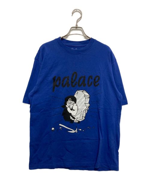 【中古・古着通販】PALACE (パレス) Tシャツ ネイビー サイズ:L