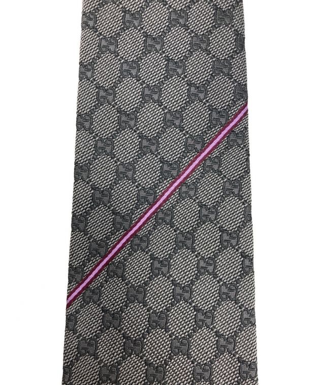 中古・古着通販】GUCCI (グッチ) GG総柄ネクタイ グレー サイズ:記載 ...