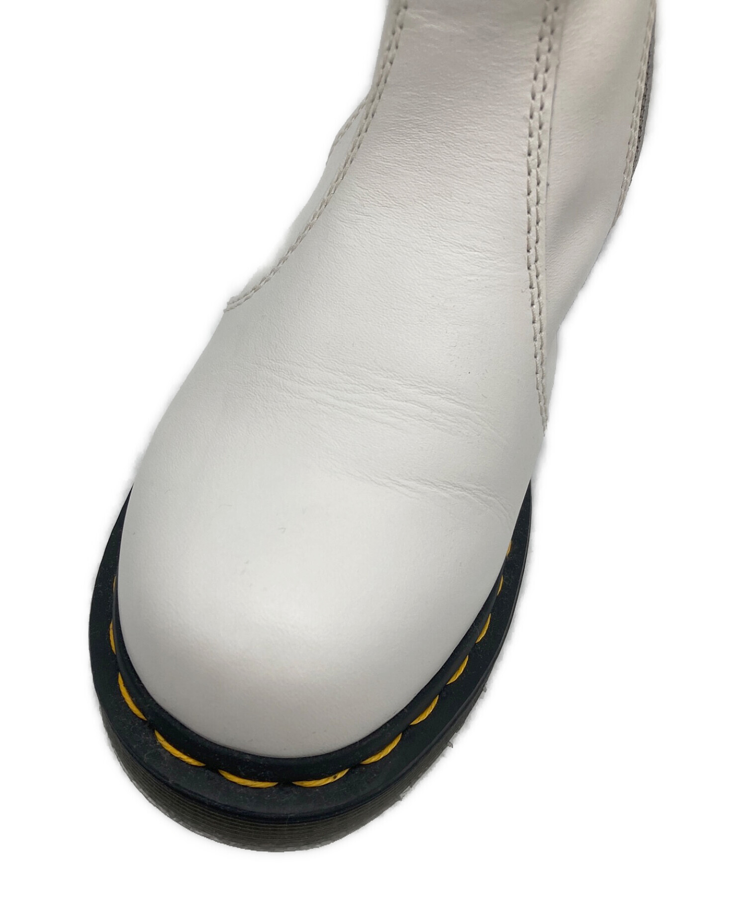 Dr.Martens (ドクターマーチン) サイドジップブーツ ホワイト サイズ:SIZE 6