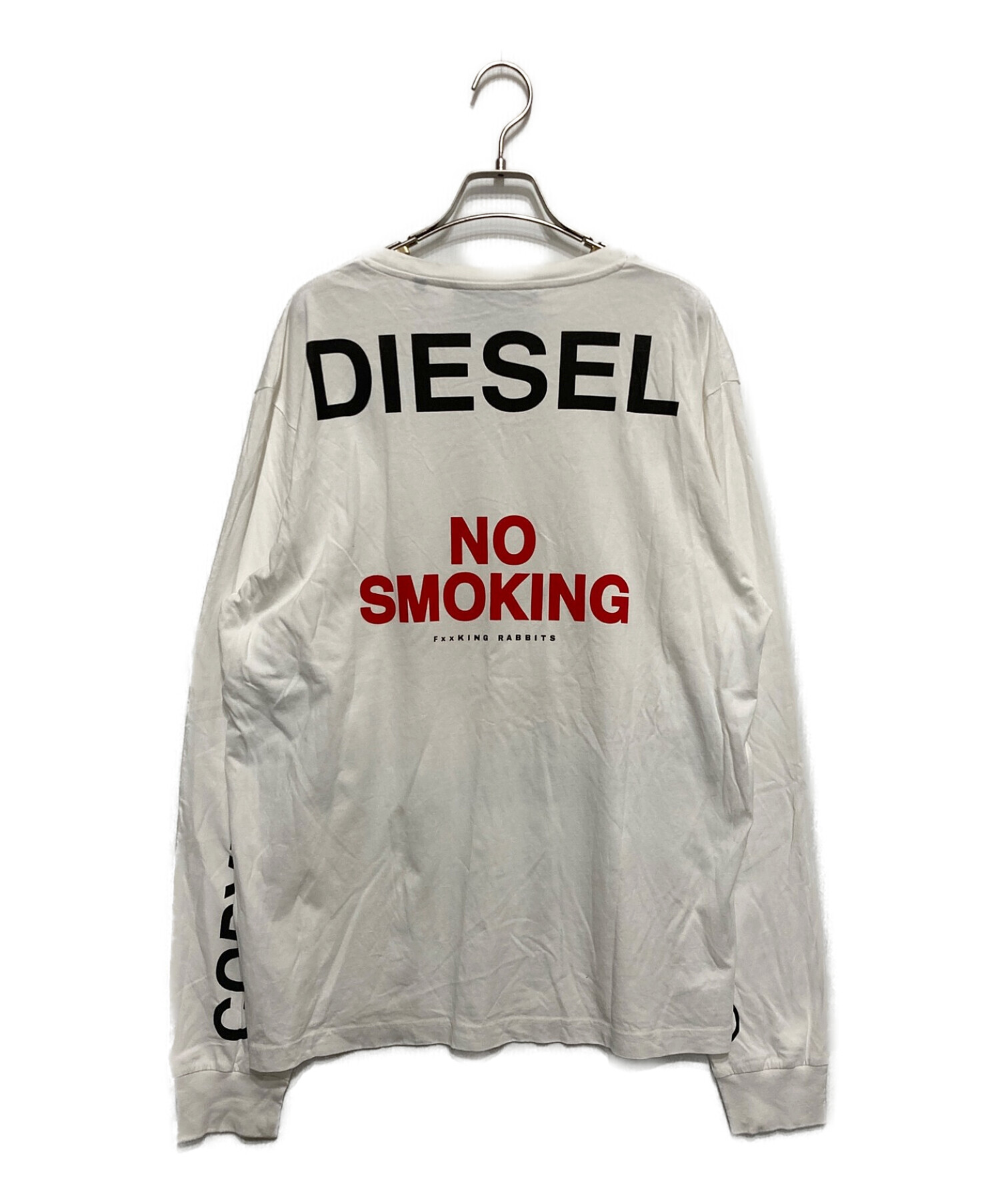 DIESEL (ディーゼル) FR2 (エフアールツー) ロングスリーブカットソー ホワイト サイズ:XL