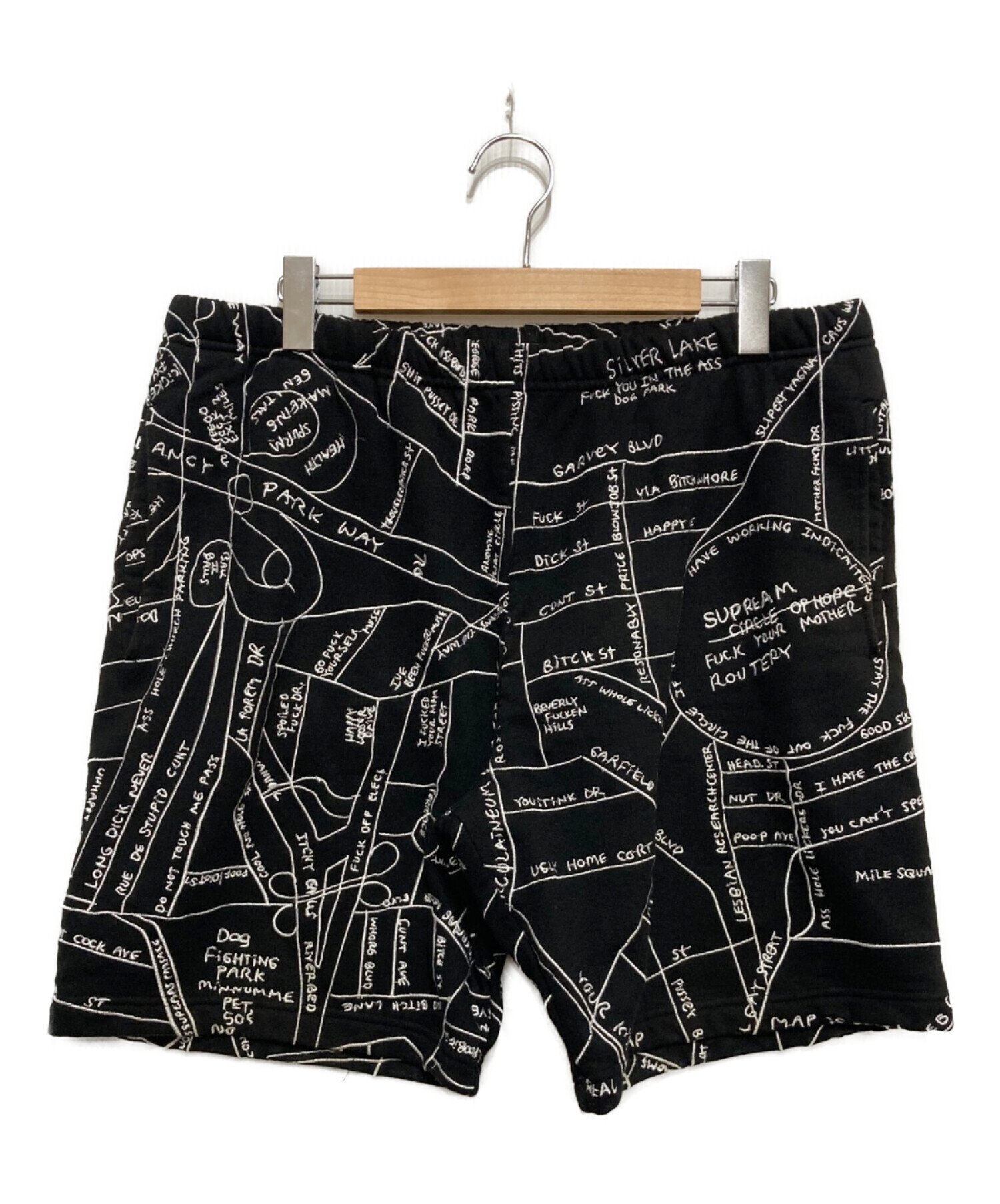 中古・古着通販】Supreme (シュプリーム) GONZ MAP SHORT ブラック ...