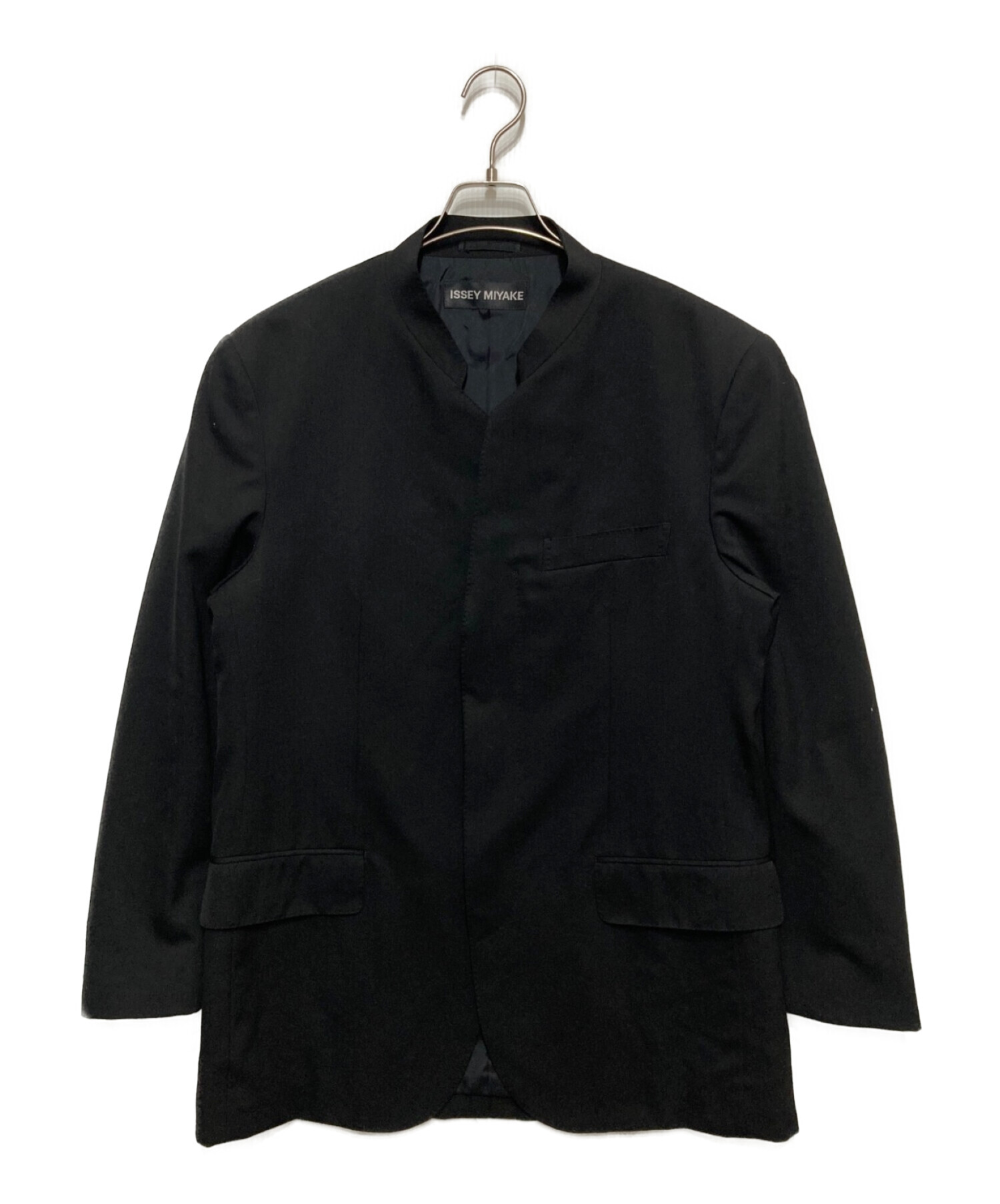 ISSEY MIYAKE (イッセイミヤケ) ネールジャケットセットアップ ブラック サイズ:ジャケット SIZE 3 パンツSIZE 4
