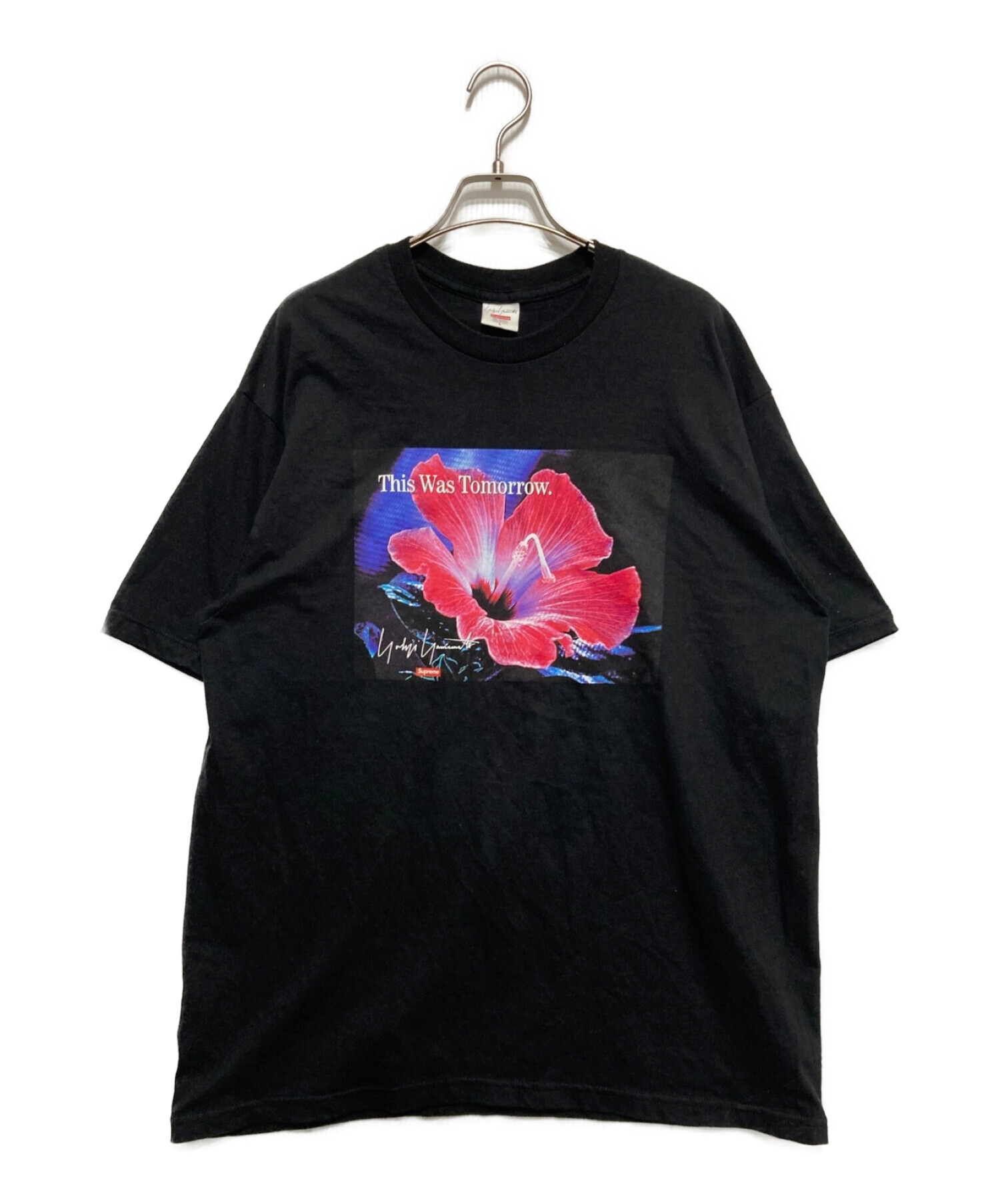 Supreme コラボ　Tシャツ　ヨージヤマモト　シュプリーム　M　ブラックトップス
