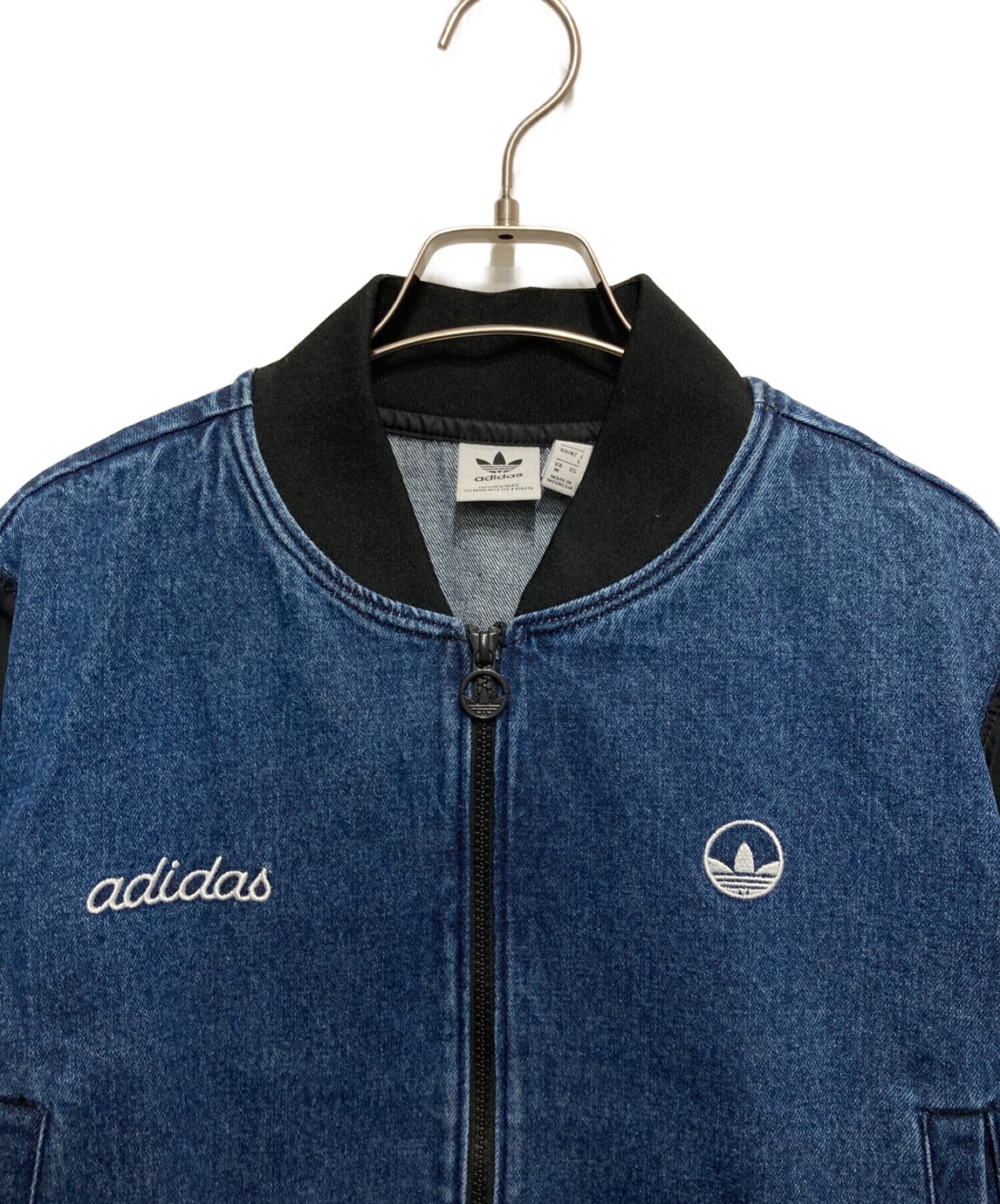 日本製・高品質 アディダス adidas カレッジ デニムジャケット （blue