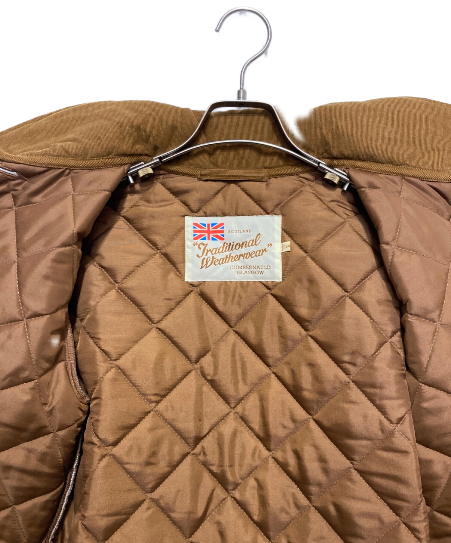 Traditional Weatherwear (トラディショナルウェザーウェア) キルティングジャケット ブラウン サイズ:SIZE34