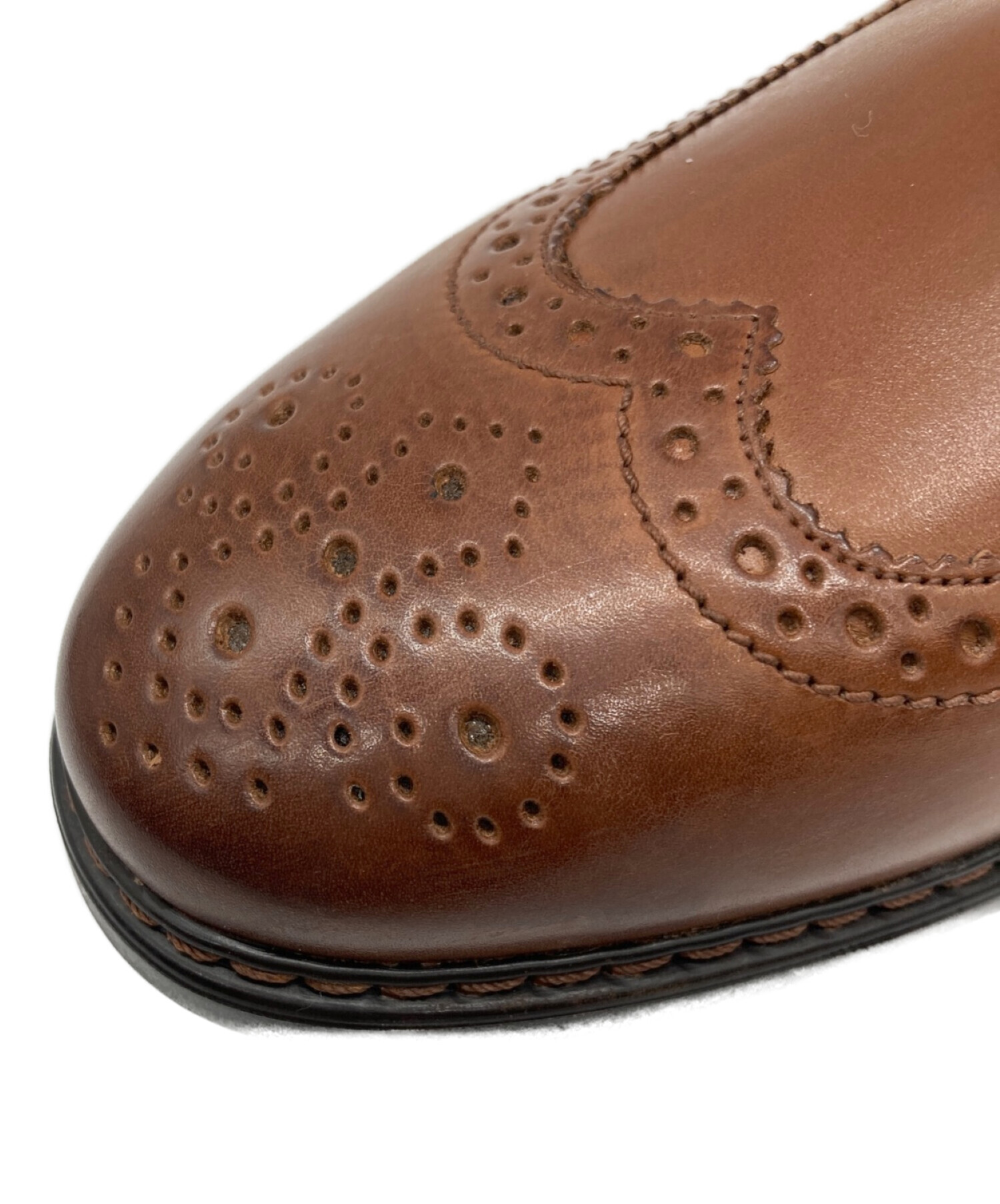 ベージュ表記サイズClarks　クラークス　25.5cm　革靴　ウィングチップ　レザー　本革