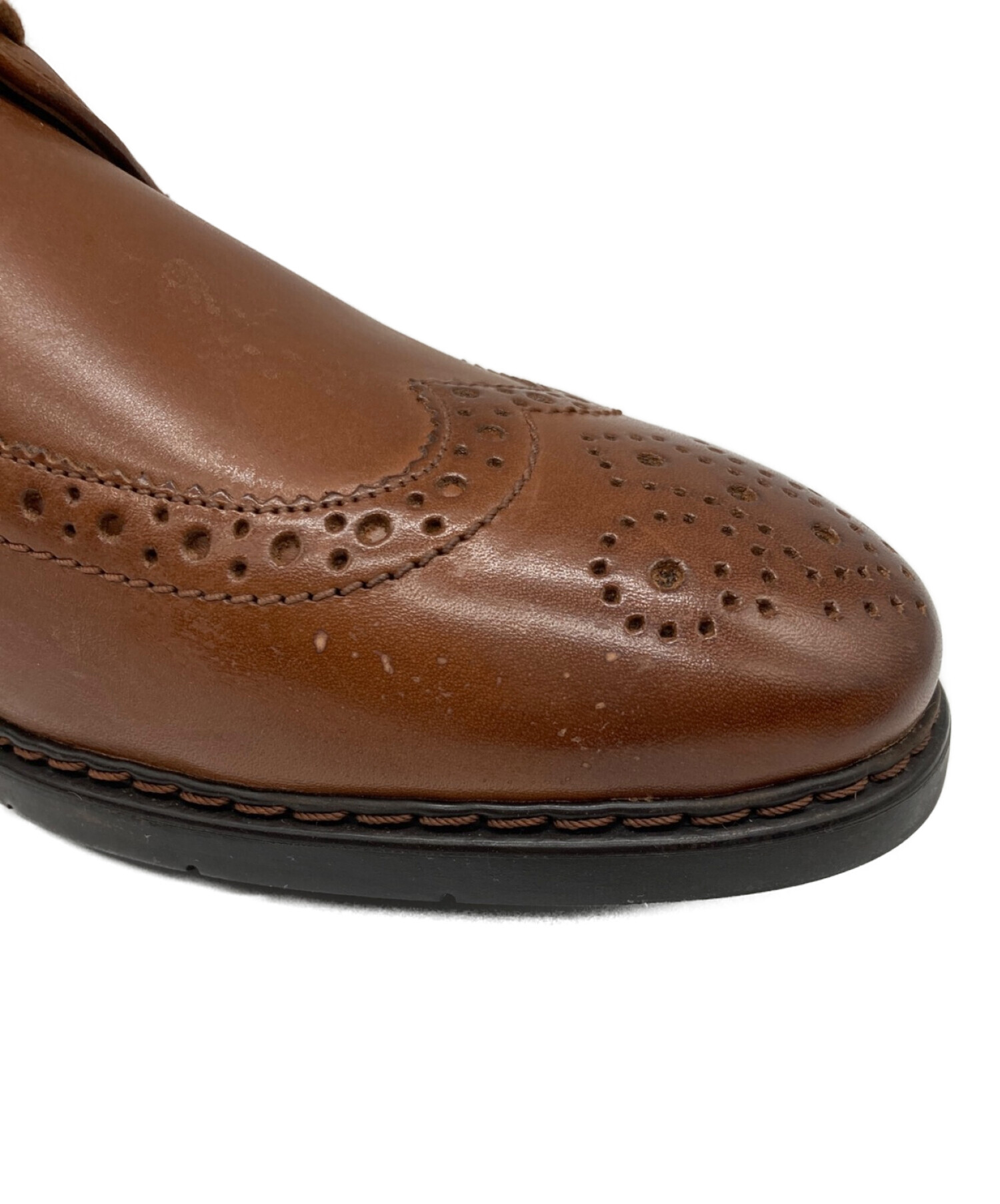 ベージュ表記サイズClarks　クラークス　25.5cm　革靴　ウィングチップ　レザー　本革
