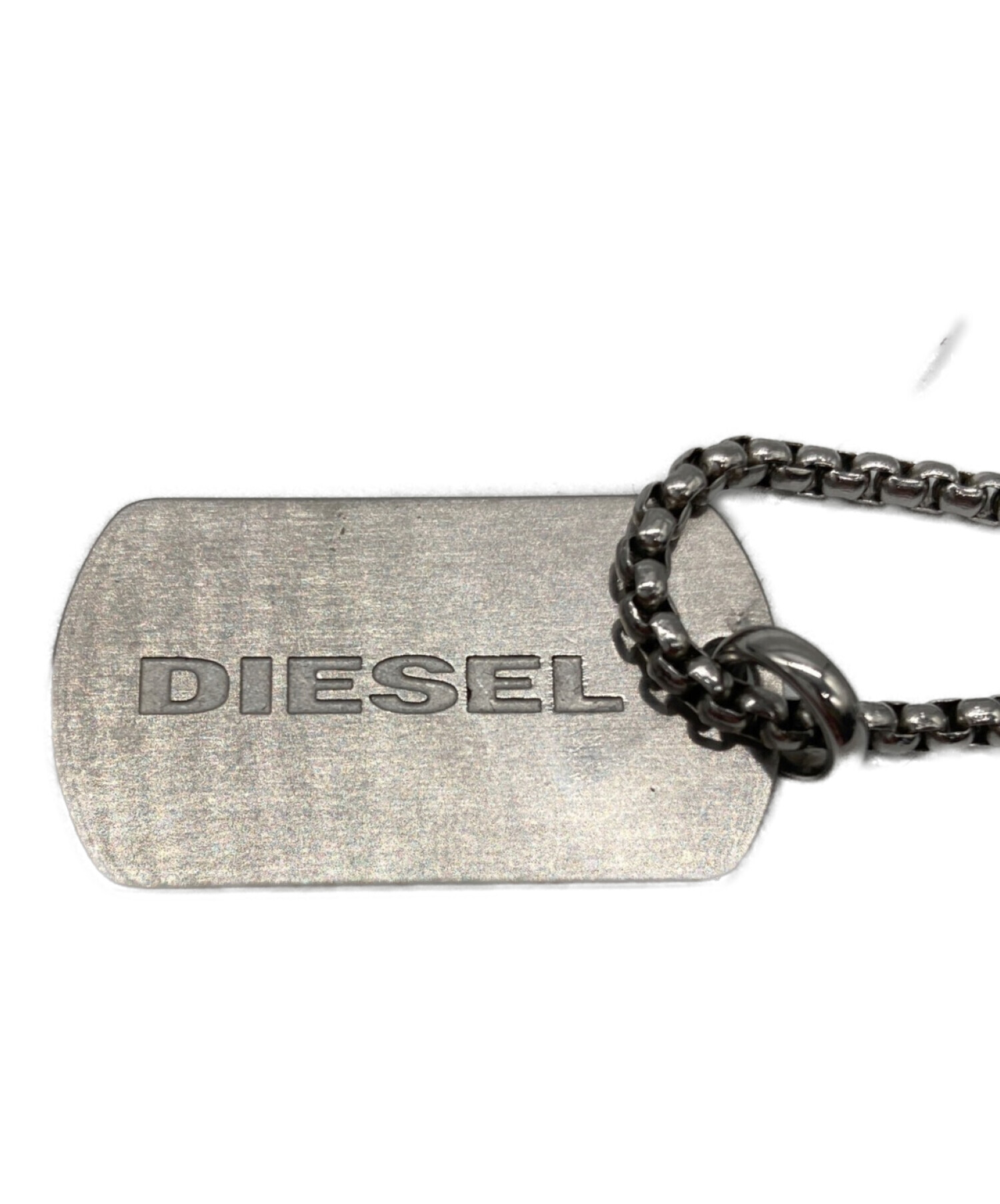 中古・古着通販】DIESEL (ディーゼル) ロゴデザインドッグタグ