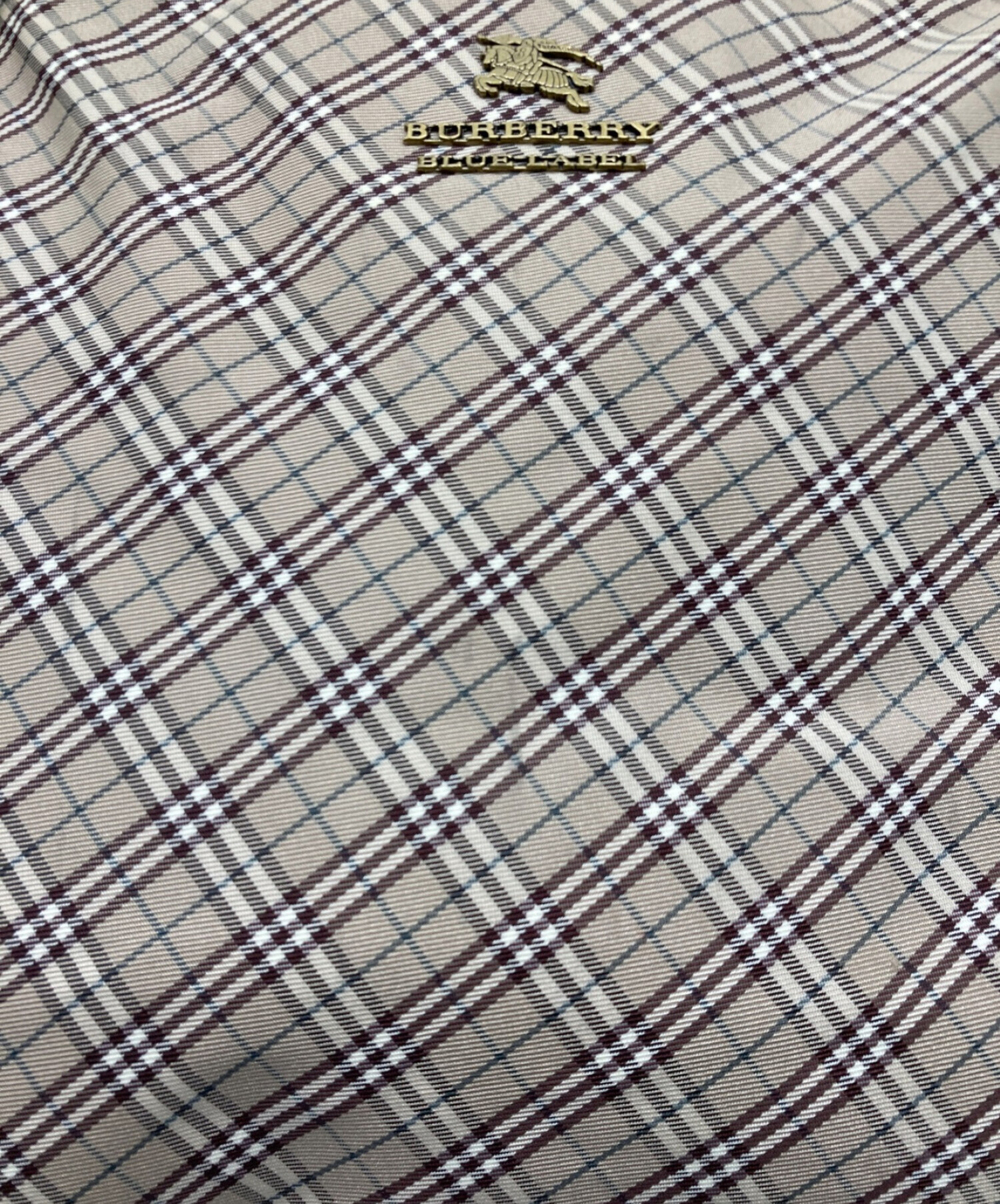 中古・古着通販】BURBERRY BLUE LABEL (バーバリーブルーレーベル) ノバチェックレザー切替トートバッグ ベージュ｜ブランド・古着通販  トレファク公式【TREFAC FASHION】スマホサイト