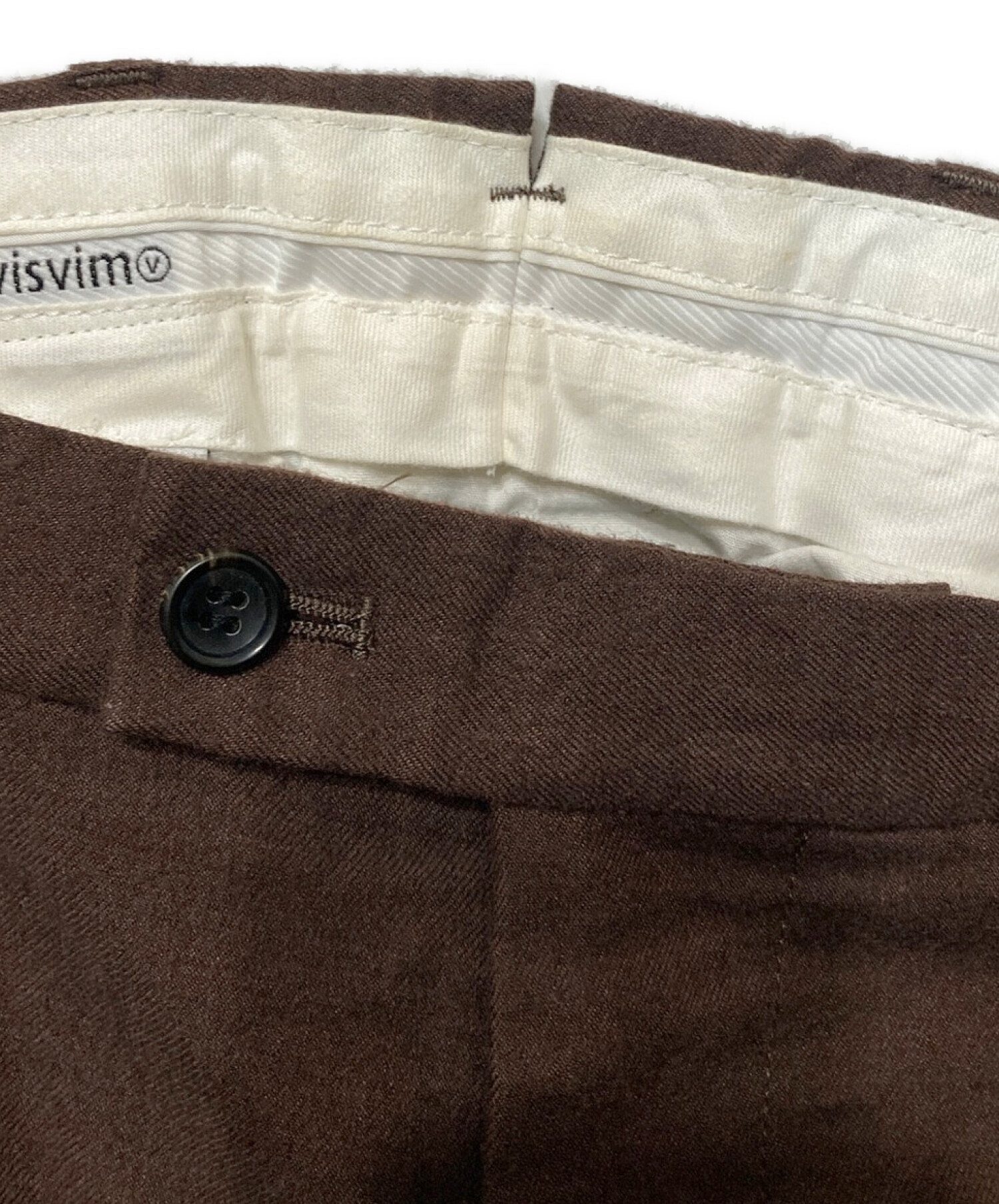 中古・古着通販】VISVIM (ビズビム) HIGH-WATER SLACKS ブラウン