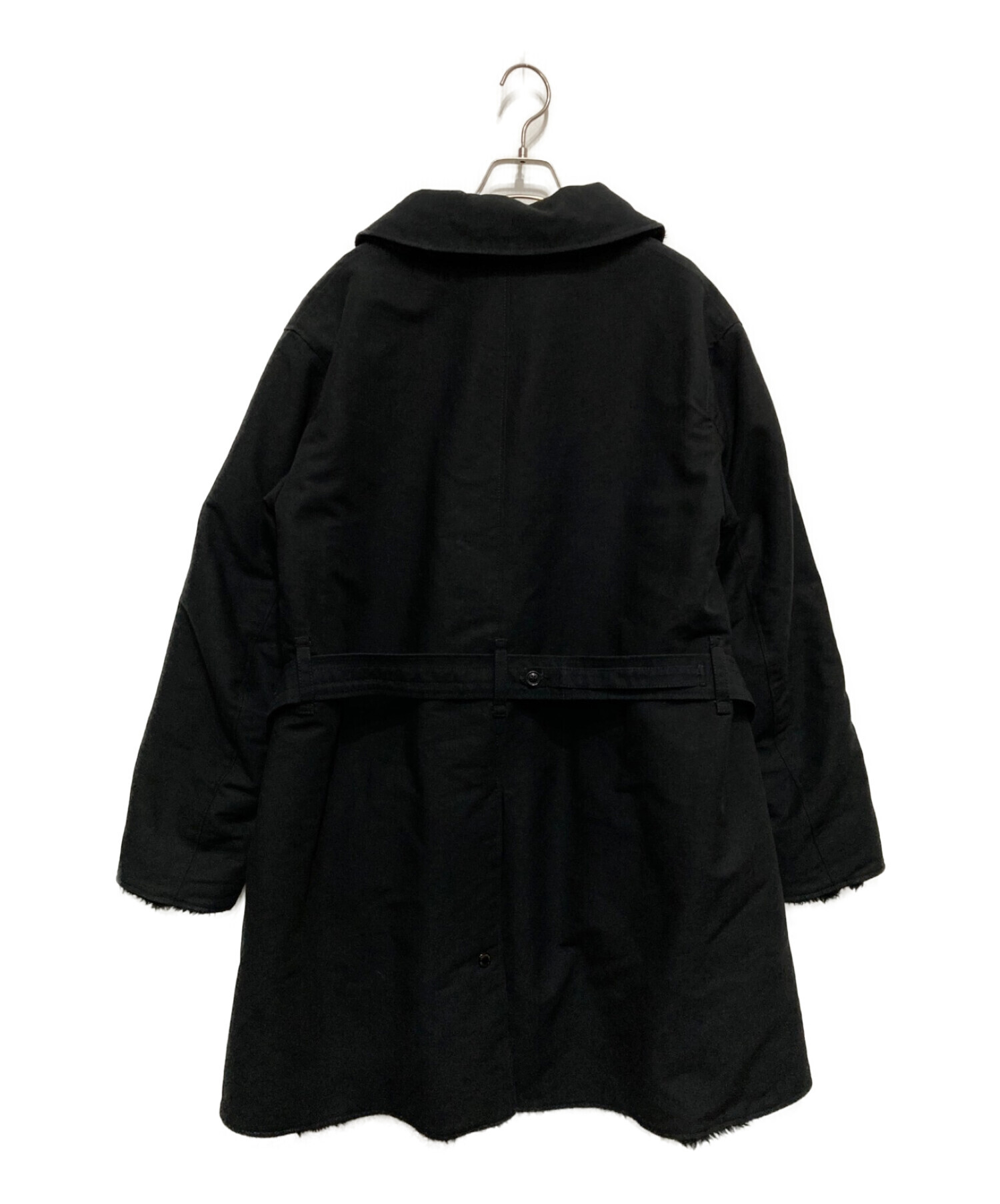 Engineered Garments (エンジニアド ガーメンツ) リバーシブル ショールカラー コート ブラック サイズ:S