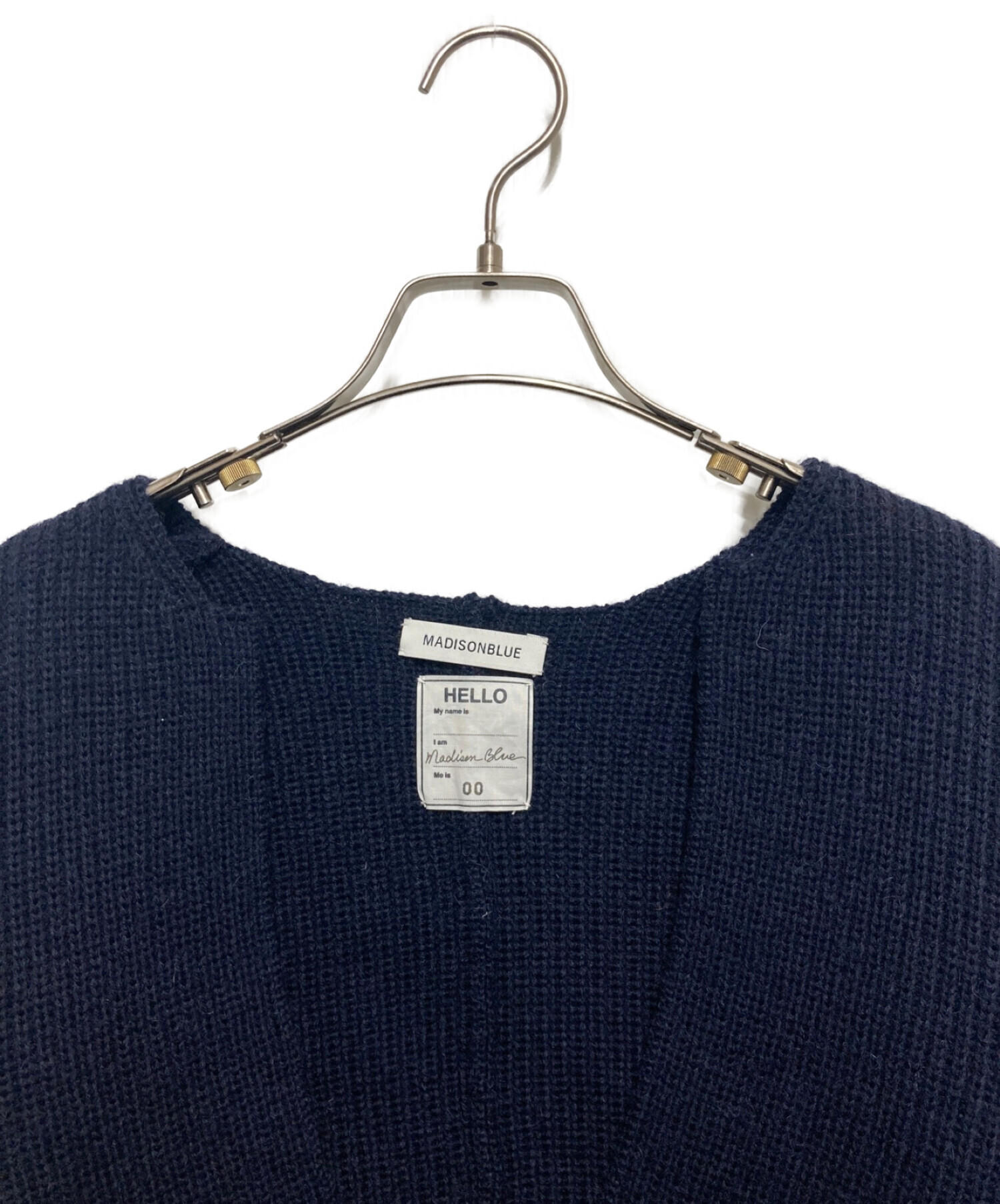 MADISONBLUE RIB V NECK BIG PO - ニット/セーター