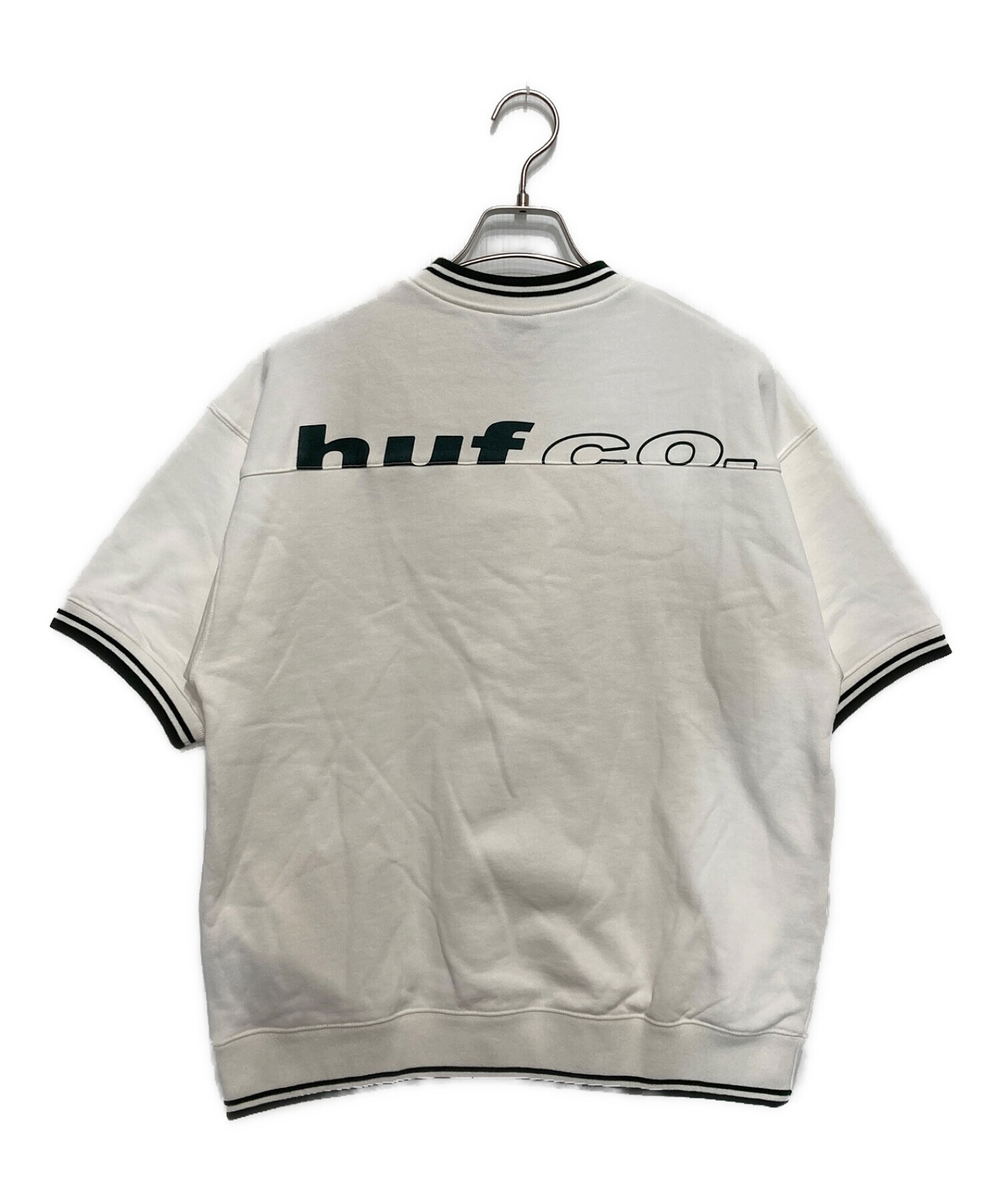 中古・古着通販】HUF (ハフ) 半袖スウェット ホワイト サイズ:S