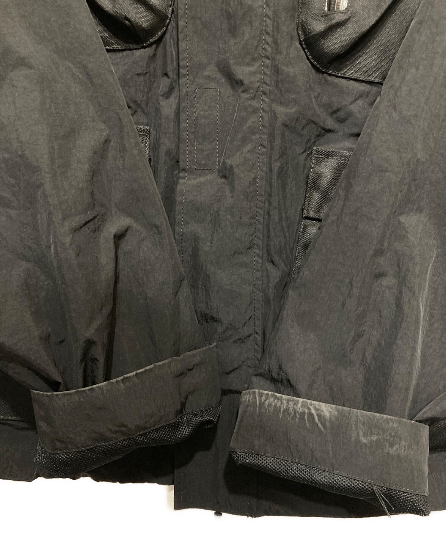 JOHN ELLIOTT (ジョン エリオット) HIGH SHRUNK PARACHUTE JACKET ブラック サイズ:1