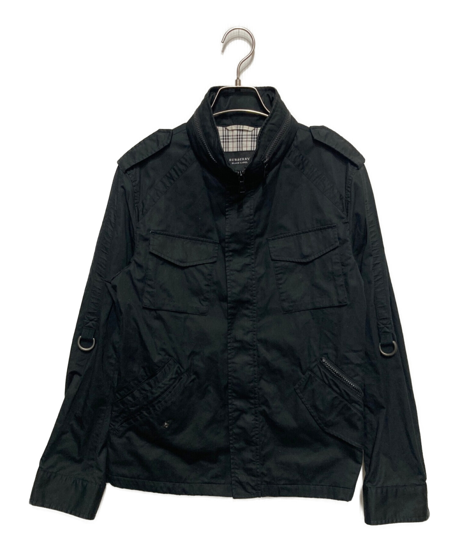 BURBERRY BLACK LABEL (バーバリーブラックレーベル) フィールドジャケット ブラック サイズ:Ⅿ