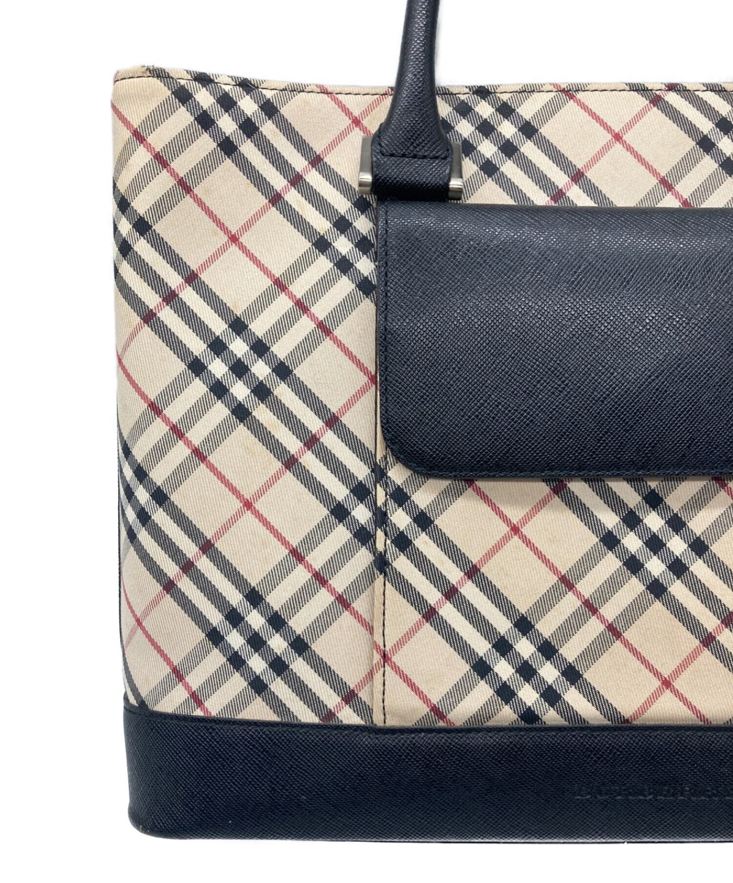 中古・古着通販】BURBERRY (バーバリー) ノバチェックトートバッグ