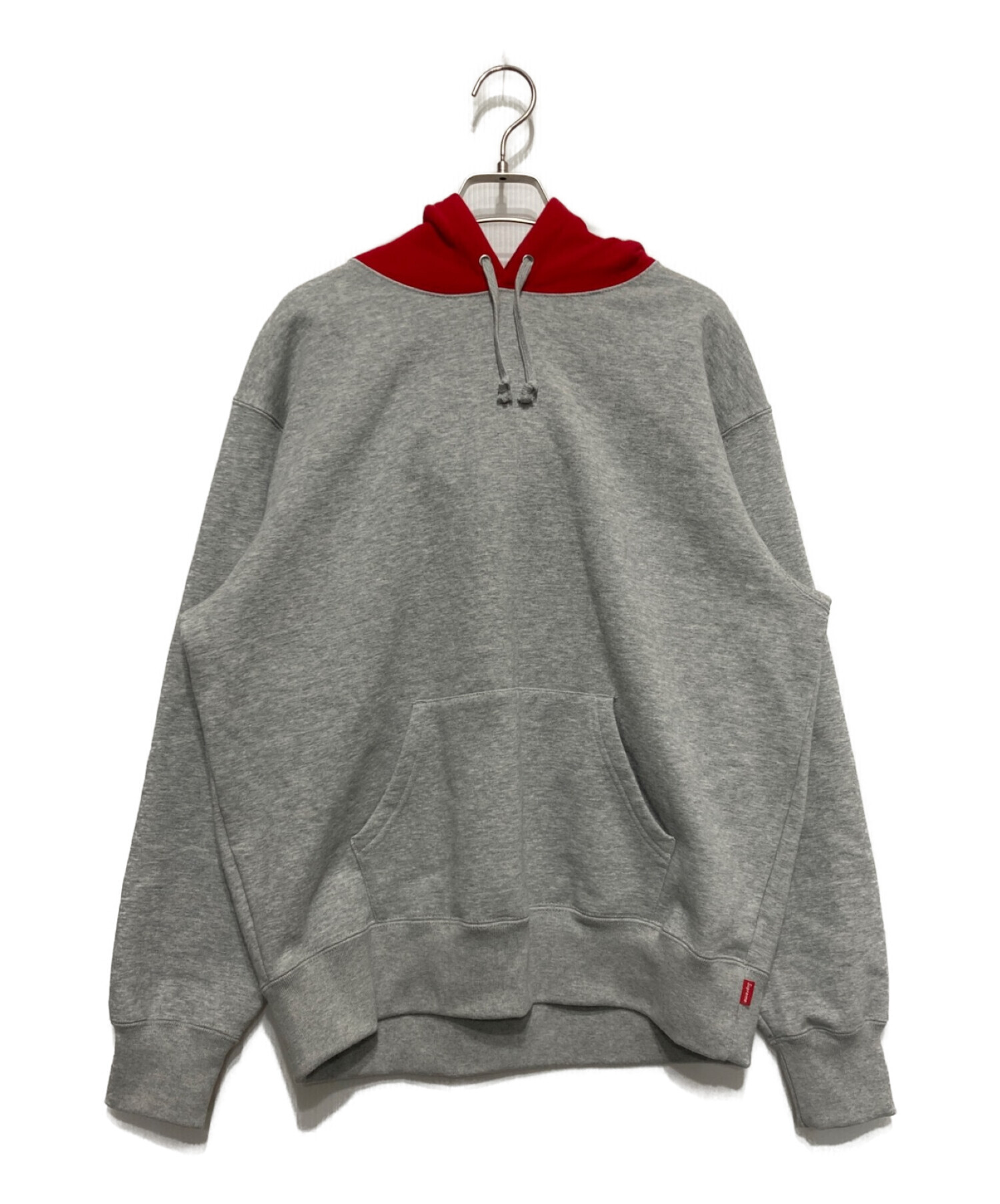 Supreme (シュプリーム) 21AW Contrast Hooded Sweatshirt グレー サイズ:S