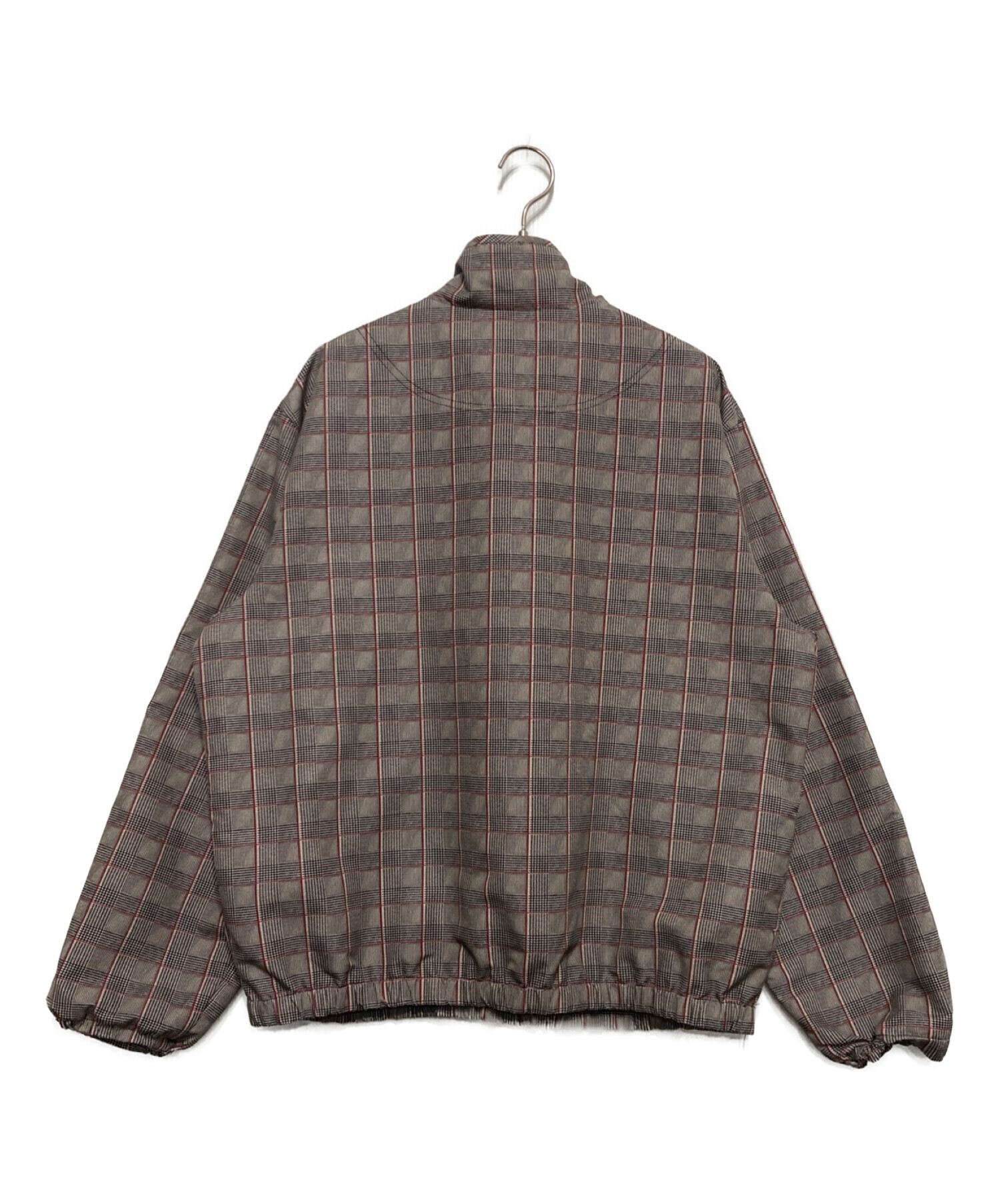 Supreme (シュプリーム) Track Half Zip Pullover グレー×レッド サイズ:Ⅿ