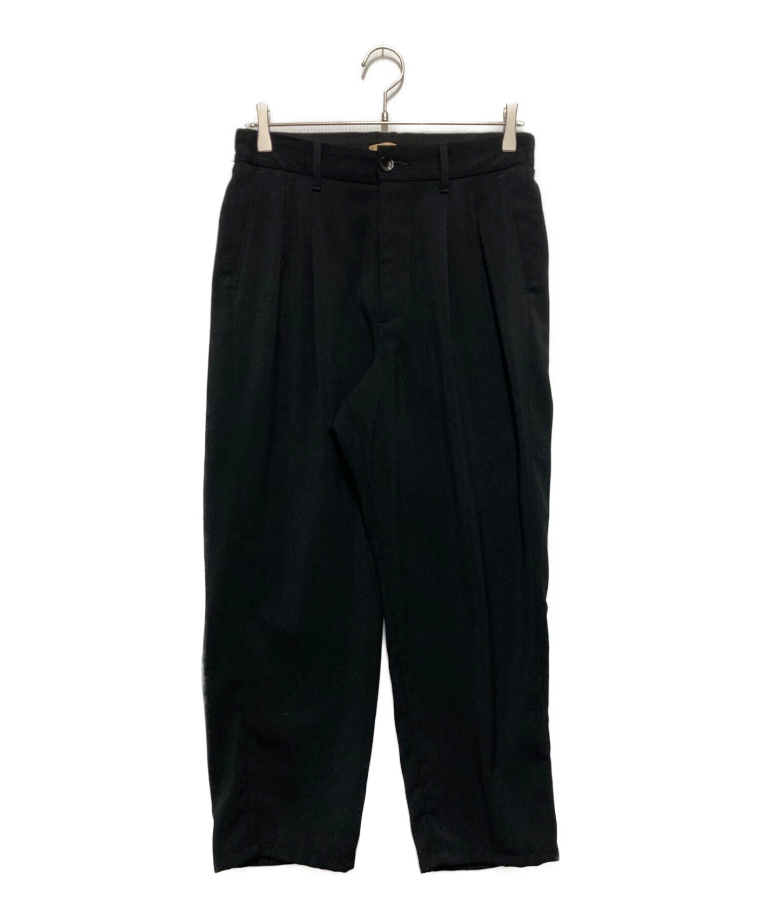 LAMOND (ラモンド) karsey strech wide pants　LM-P-075 ブラック サイズ:SIZE2