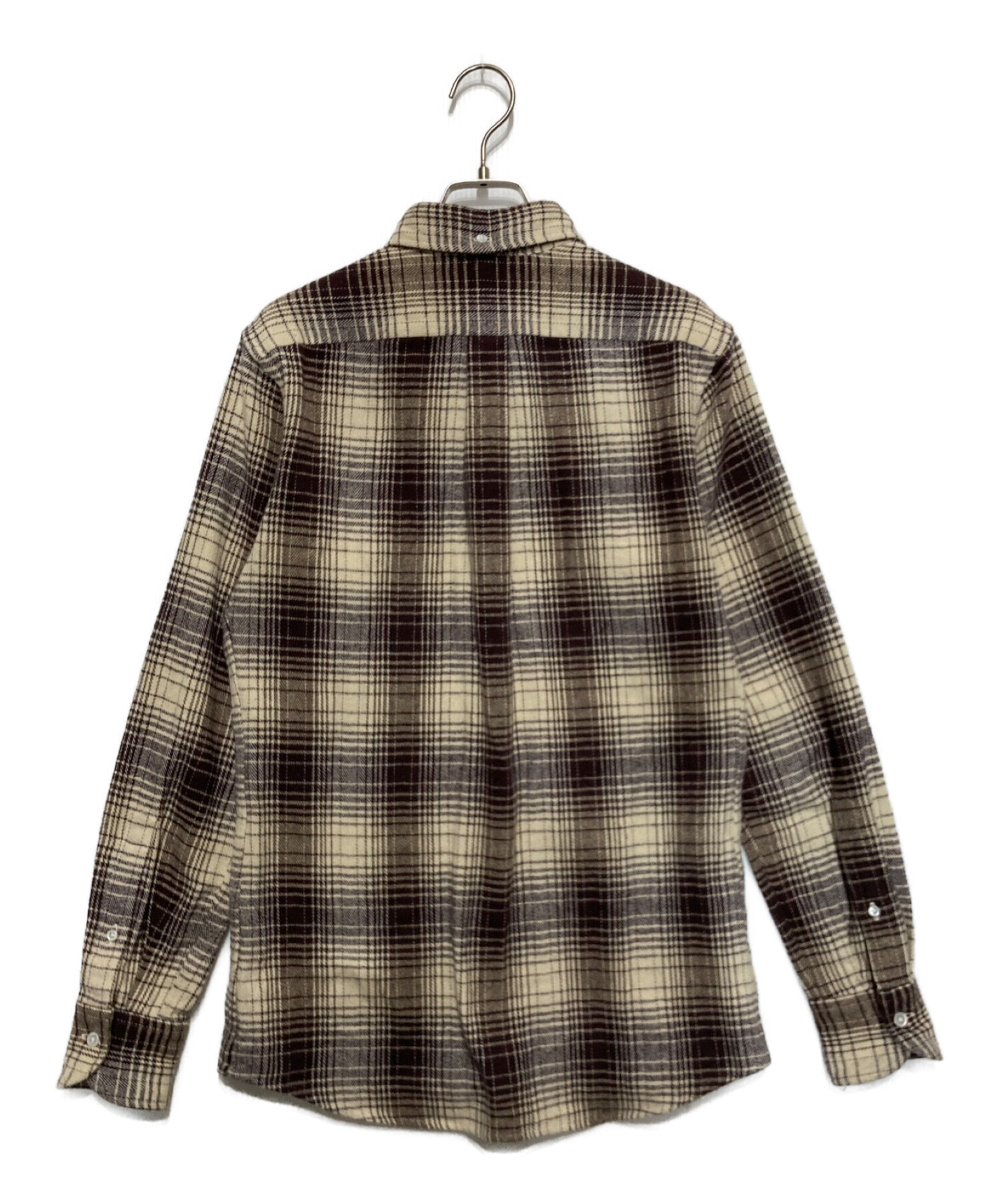 中古・古着通販】DRAKE'S (ドレイクス) BEAMS F (ビームスエフ) F/BROWN CHECK BUTTON DOWN SHIRTS  21-11-0081-087 ベージュ×ブラウン サイズ:37~42｜ブランド・古着通販 トレファク公式【TREFAC FASHION】スマホサイト