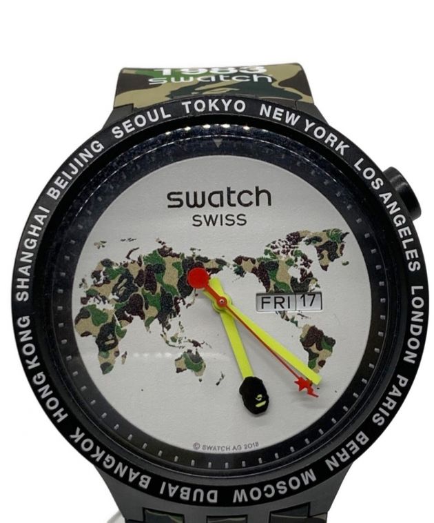 中古・古着通販】A BATHING APE (アベイシングエイプ) SWATCH (スウォッチ) リストウォッチ｜ブランド・古着通販  トレファク公式【TREFAC FASHION】スマホサイト