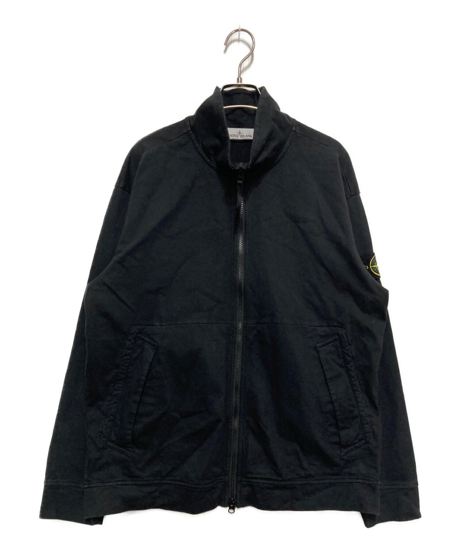 STONE ISLAND (ストーンアイランド) ジップアップスウェットシャツ　791562050 ブラック サイズ:L